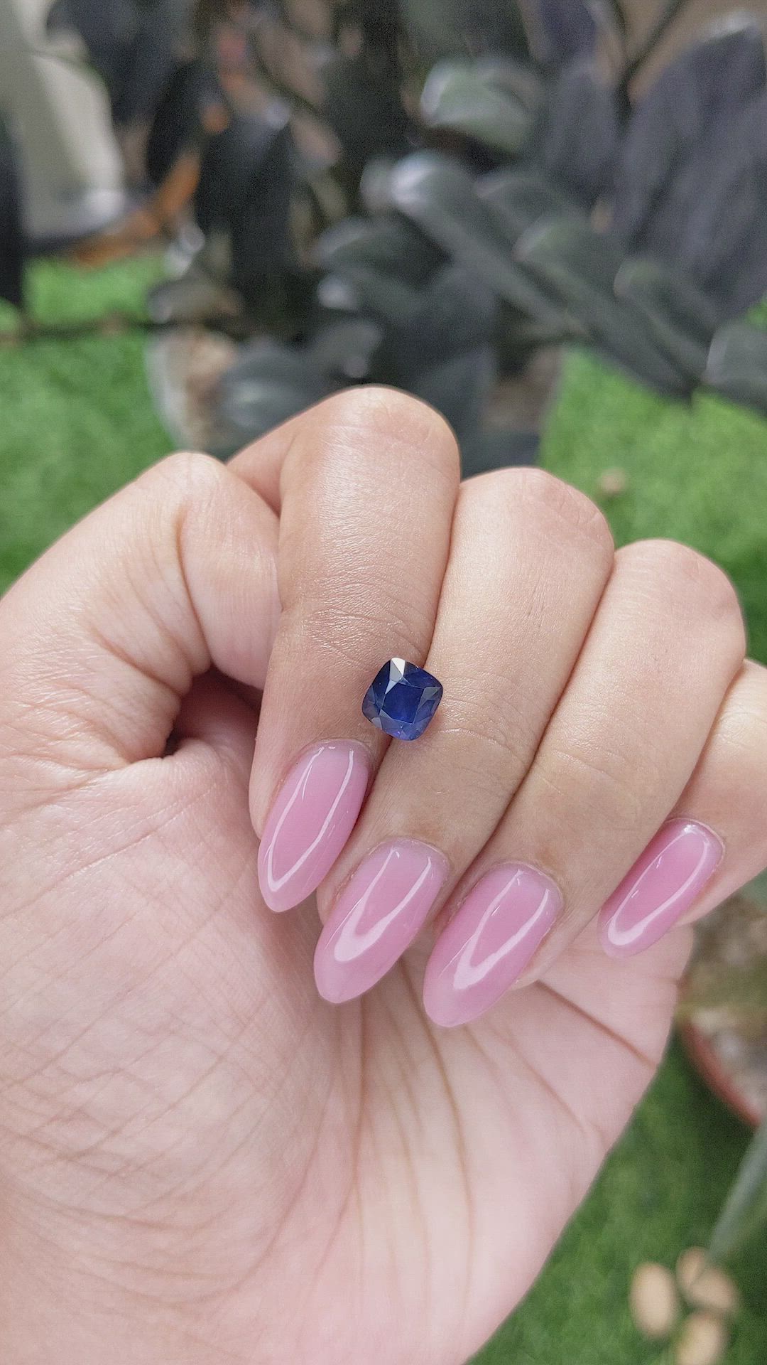 2.03 Ct. Blue Sapphire from Ceylon (Sri Lanka) Size Video