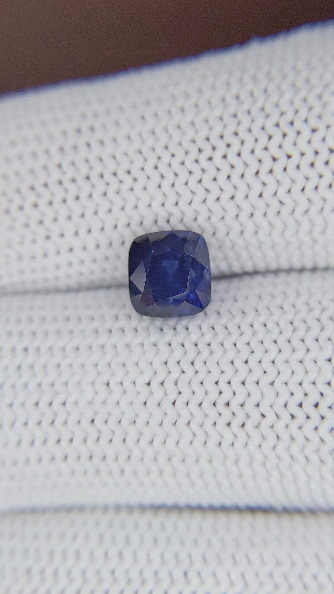2.03 Ct. Blue Sapphire from Ceylon (Sri Lanka) Size Video