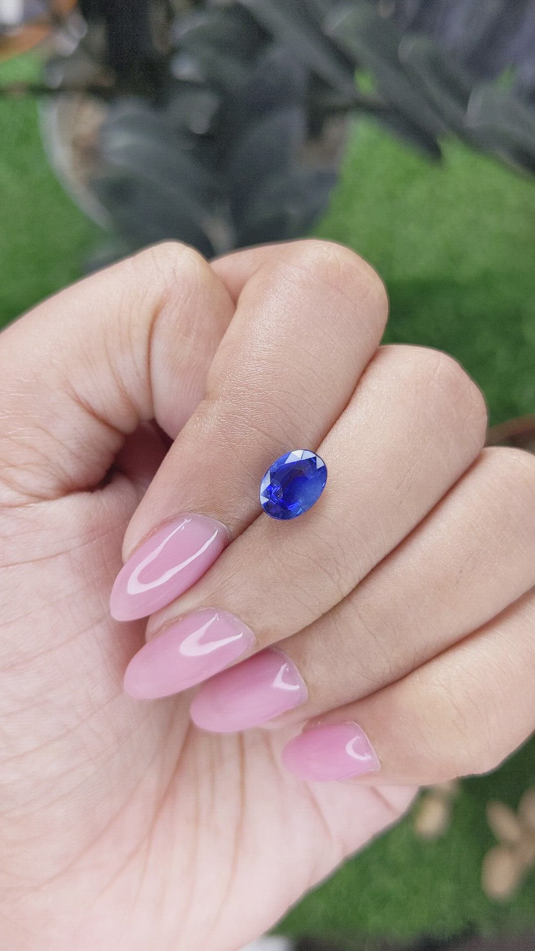 2.02 Ct. Blue Sapphire from Ceylon (Sri Lanka) Size Video