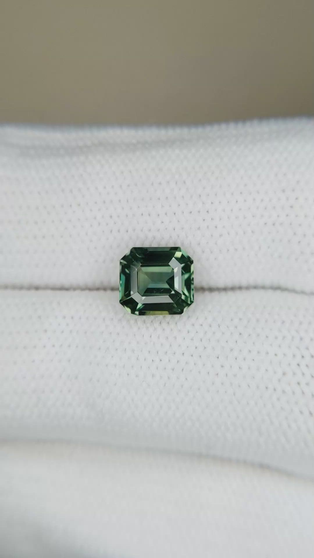 2.05 Ct. Bluish Green Sapphire from Madagascar Size Video