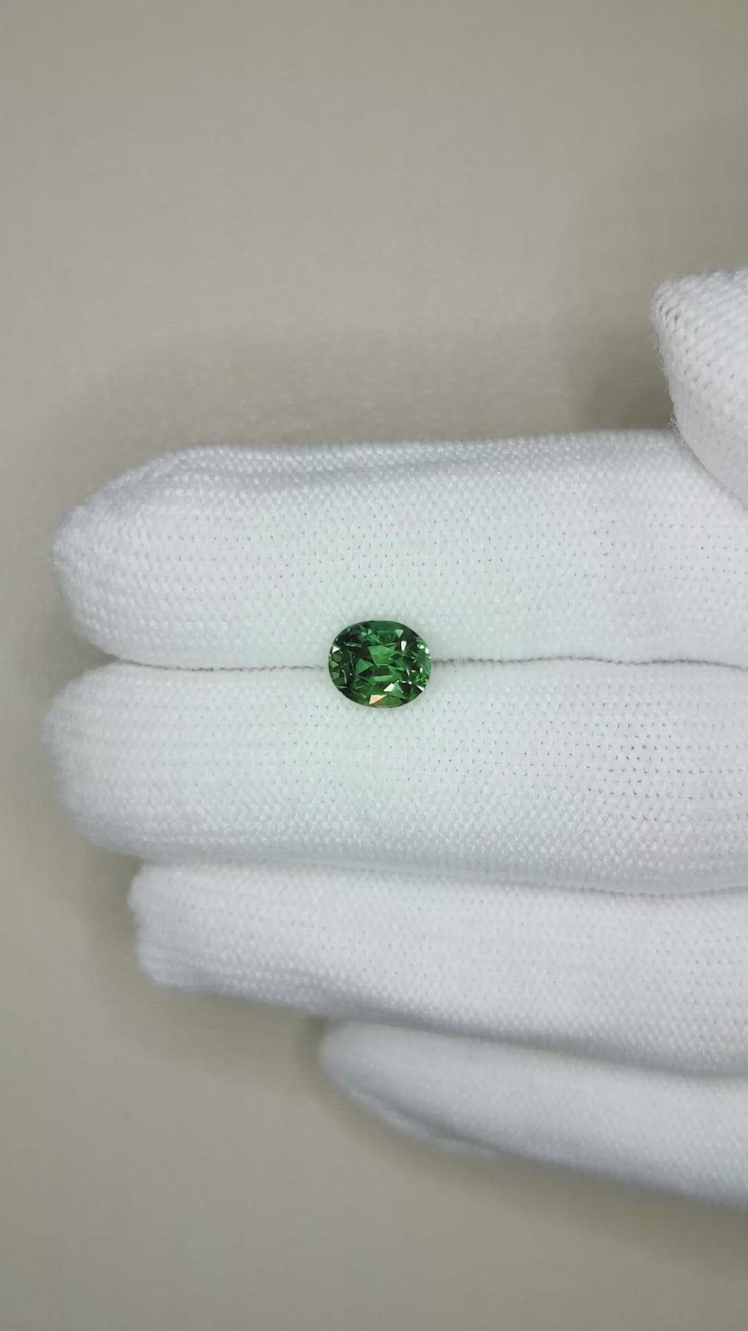 2.06 Ct. Green Sapphire from Madagascar Size Video