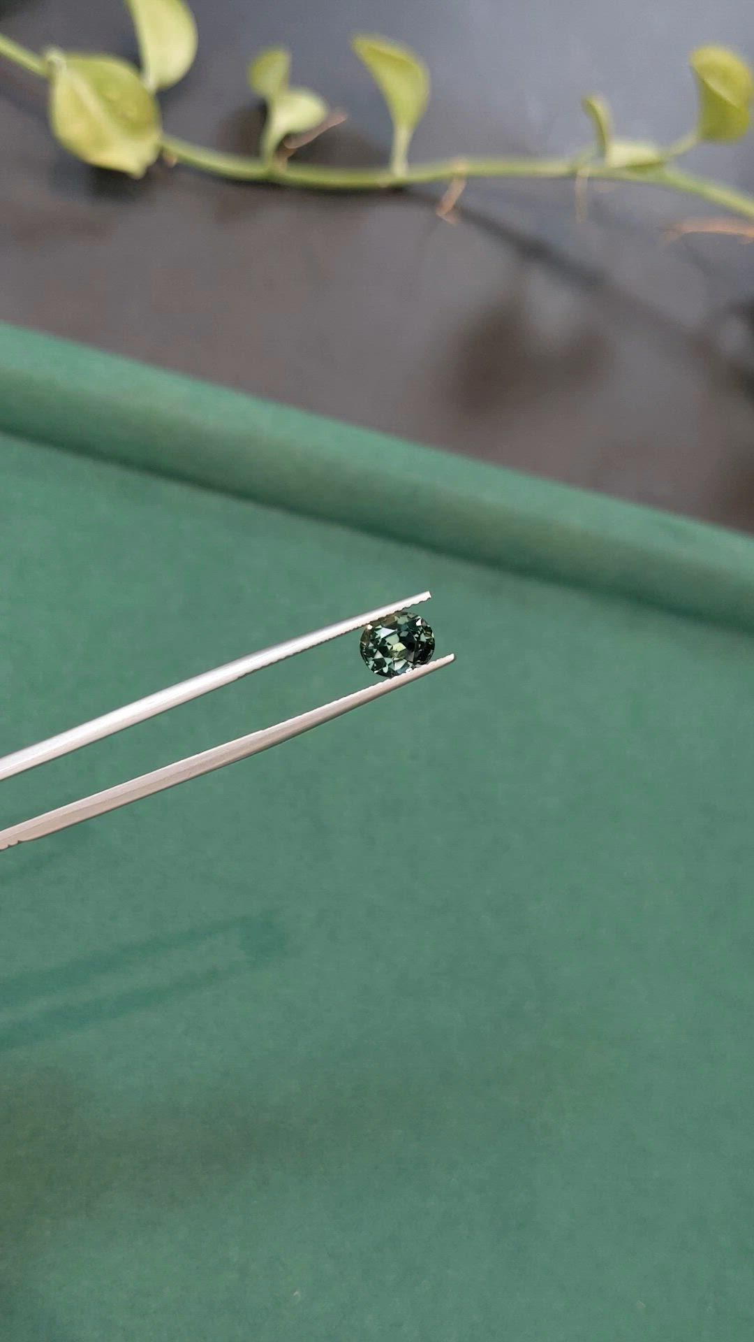 2.06 Ct. Green Sapphire from Madagascar Size Video