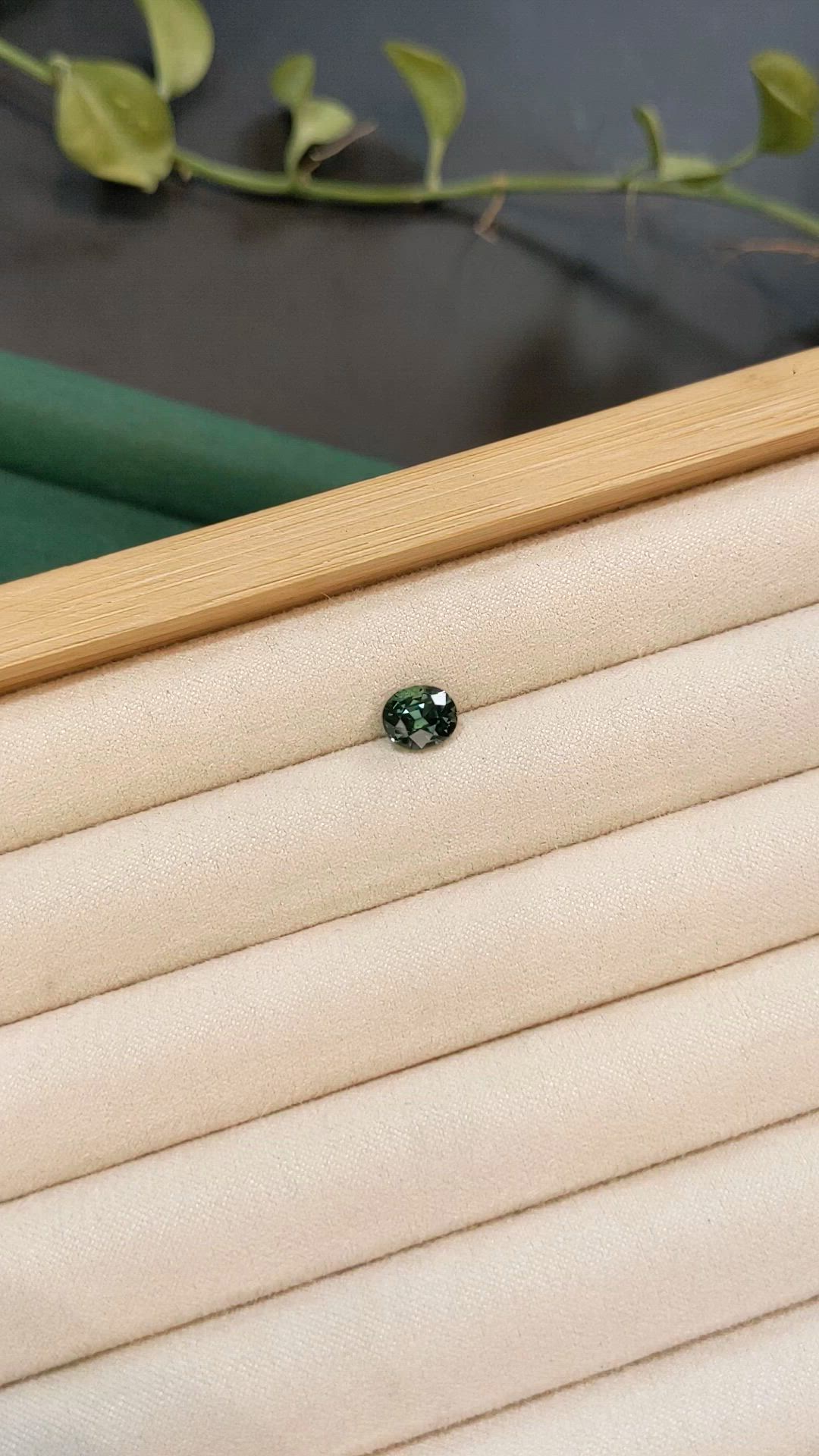 2.06 Ct. Green Sapphire from Madagascar Size Video