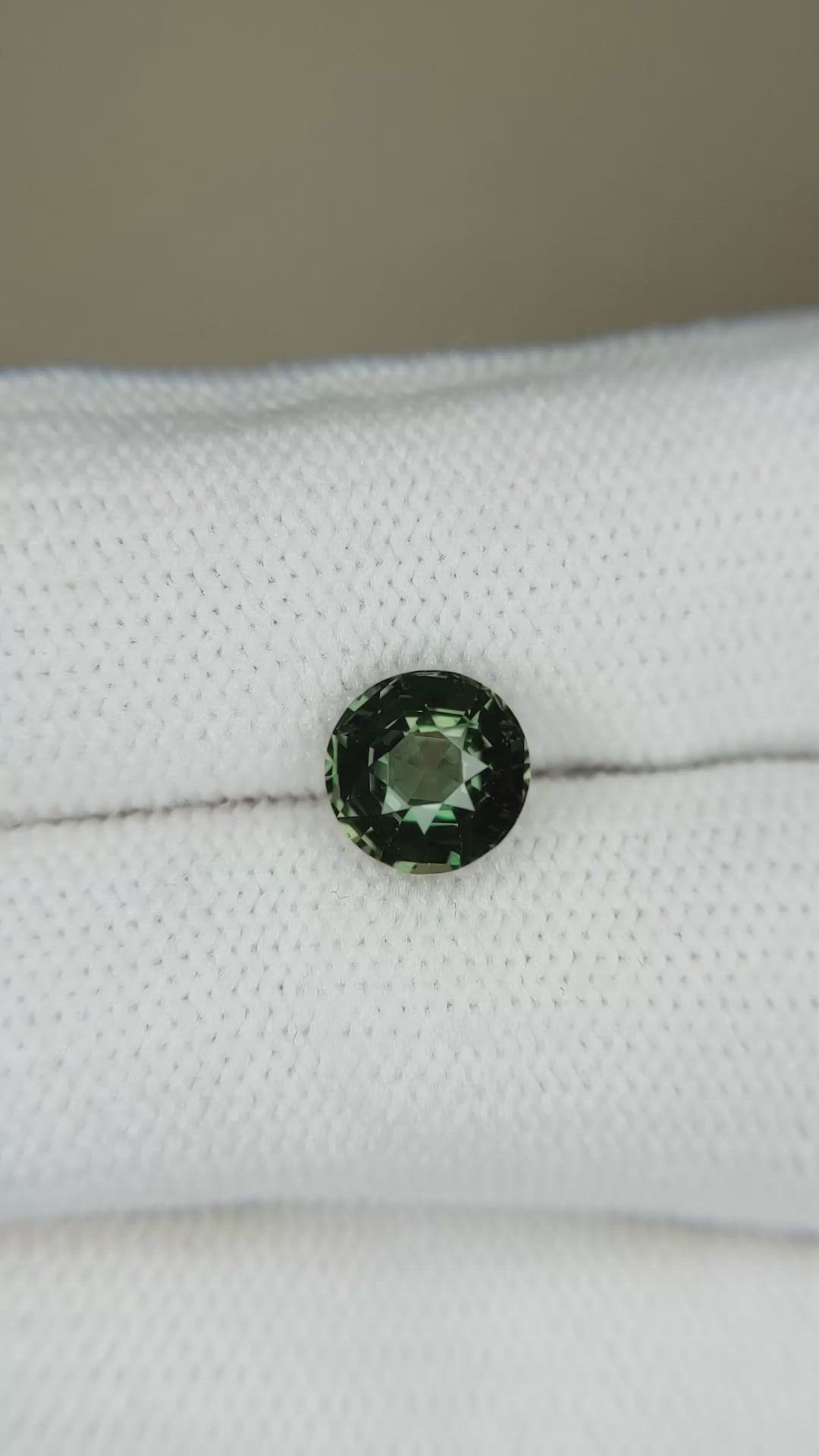 2.11 Ct. Green Sapphire from Madagascar Size Video