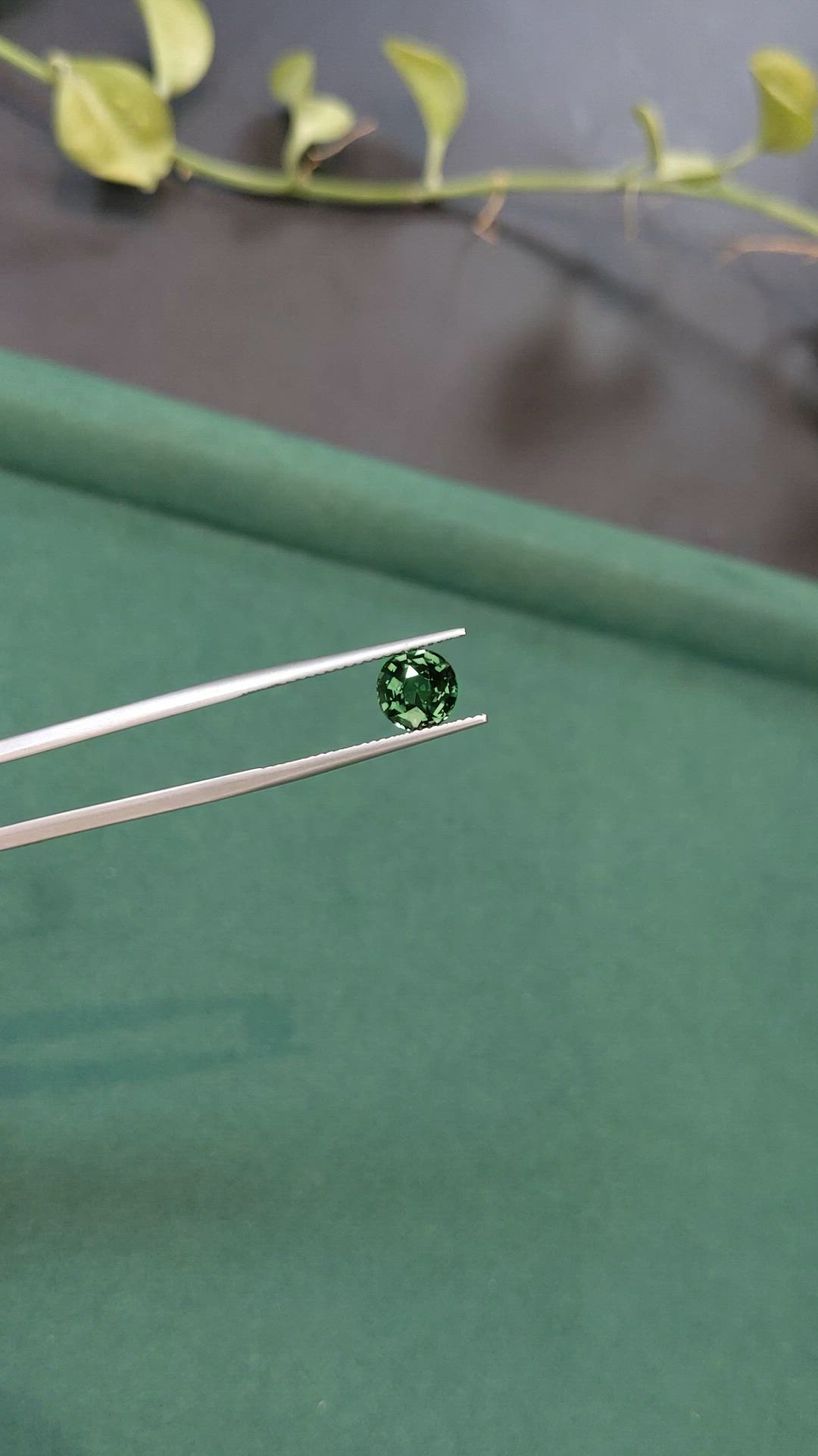 2.11 Ct. Green Sapphire from Madagascar Size Video
