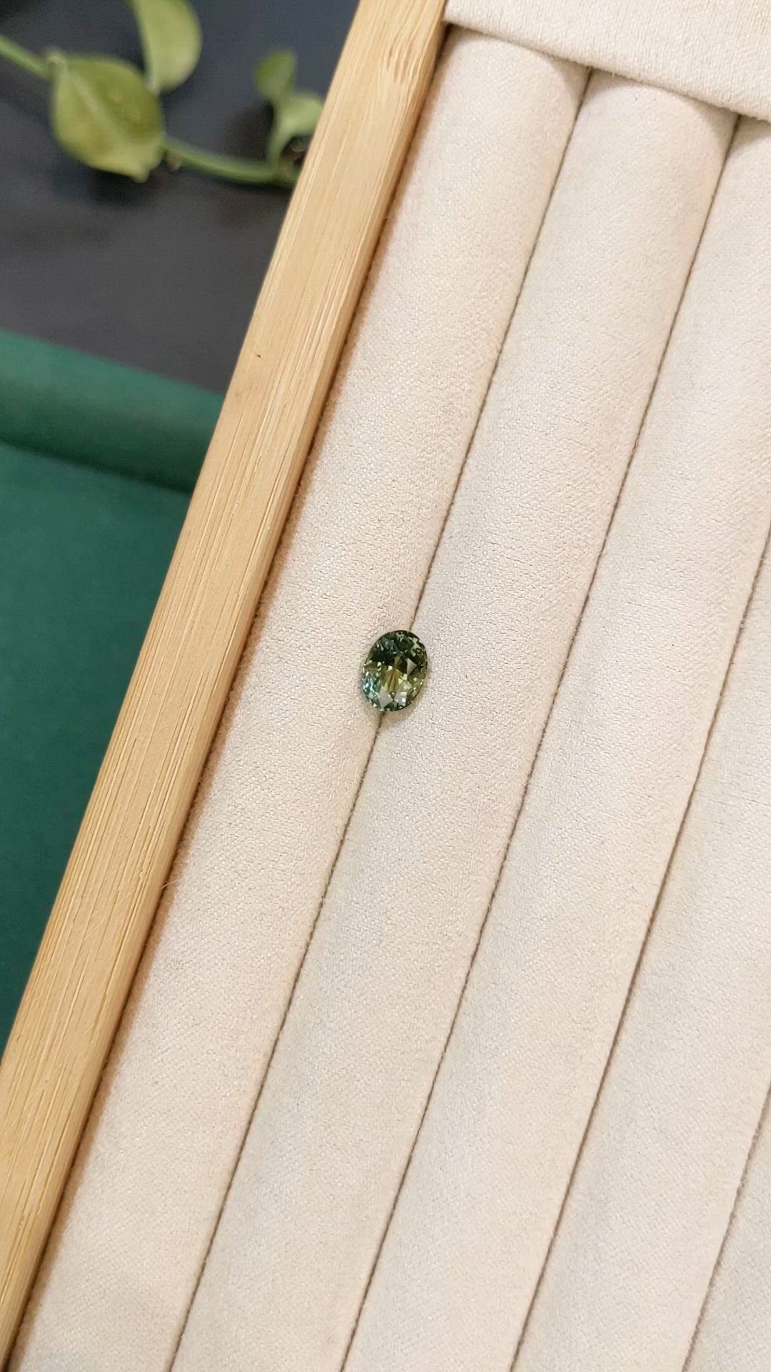 2.00 Ct. Yellowish Green Sapphire from Madagascar Size Video