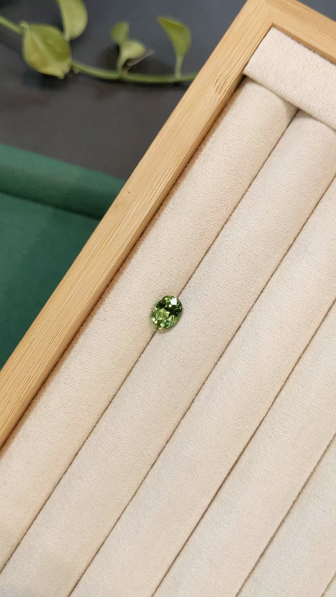 2.15 Ct. Green Sapphire from Madagascar Size Video