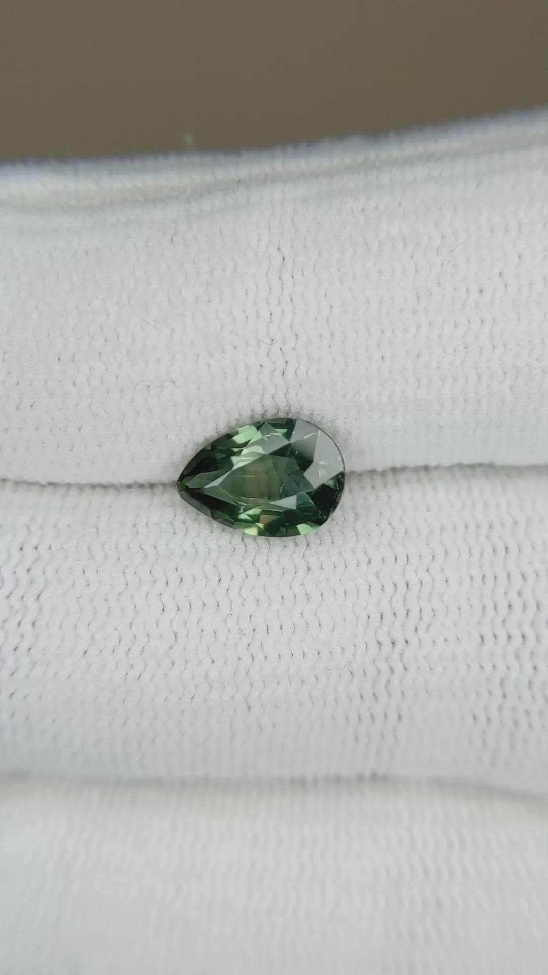 2.04 Ct. Green Sapphire from Madagascar Size Video