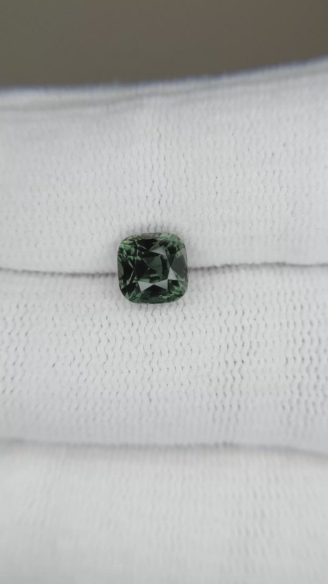 2.02 Ct. Green Sapphire from Madagascar Size Video