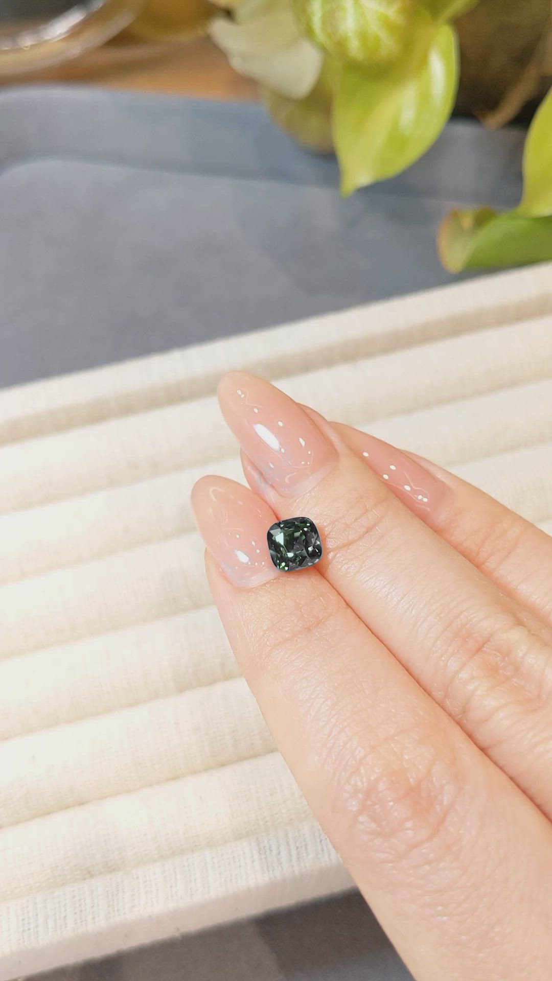 2.02 Ct. Green Sapphire from Madagascar Size Video