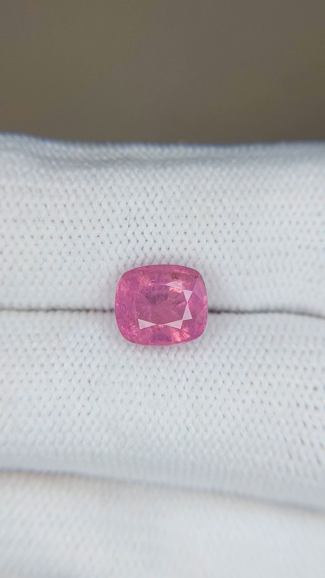 2.88 Ct. Pink Sapphire from Kashmir Size Video
