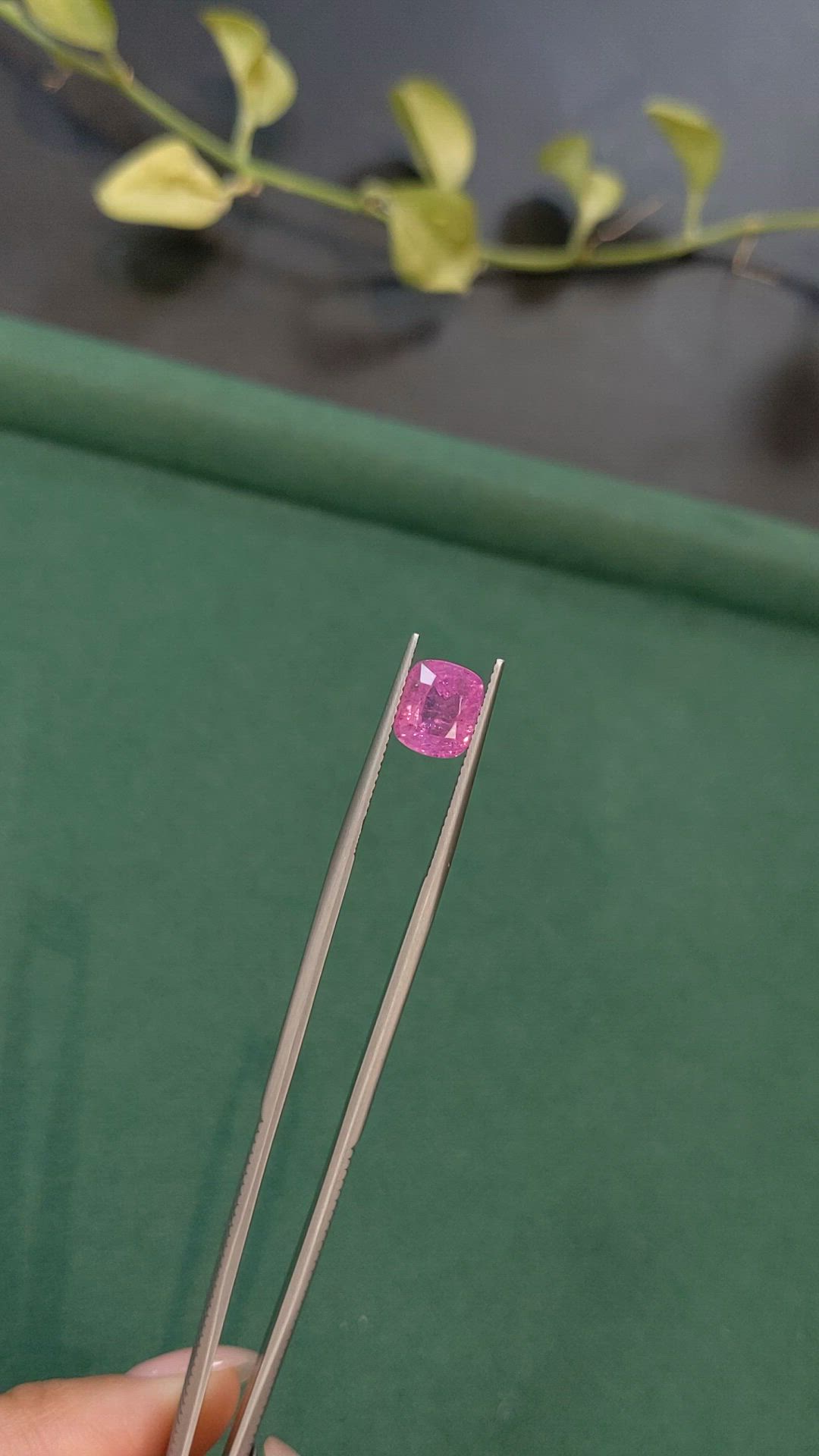 2.88 Ct. Pink Sapphire from Kashmir Size Video