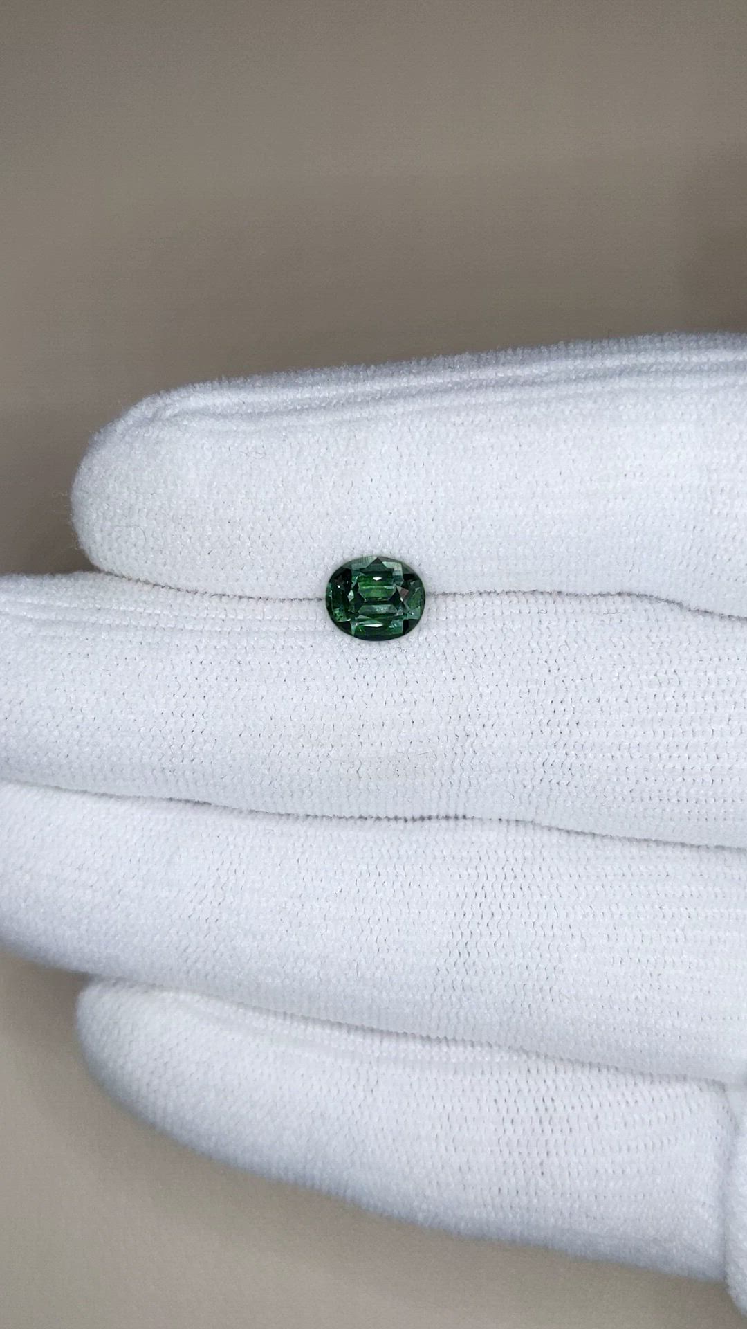 1.70 Ct. Bluish Green Sapphire from Madagascar Size Video