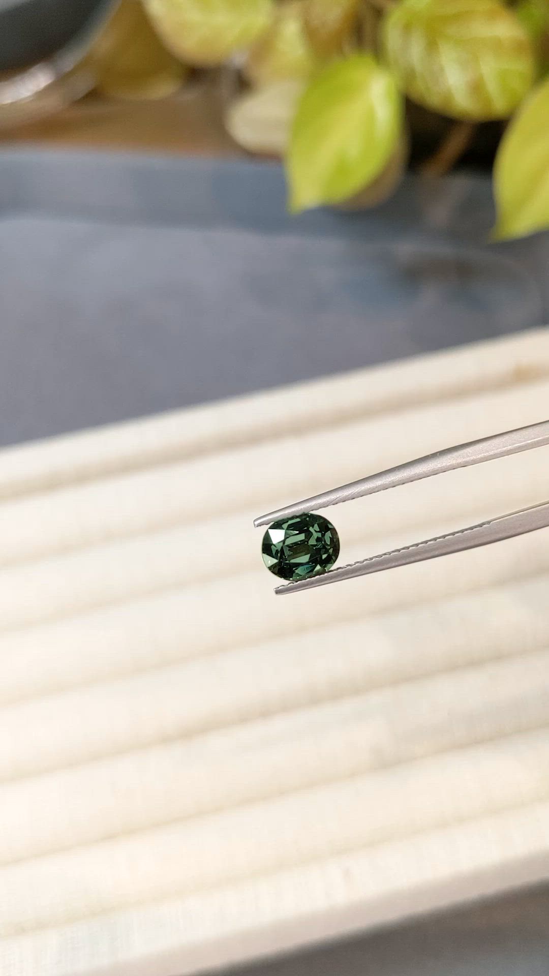 1.70 Ct. Bluish Green Sapphire from Madagascar Size Video
