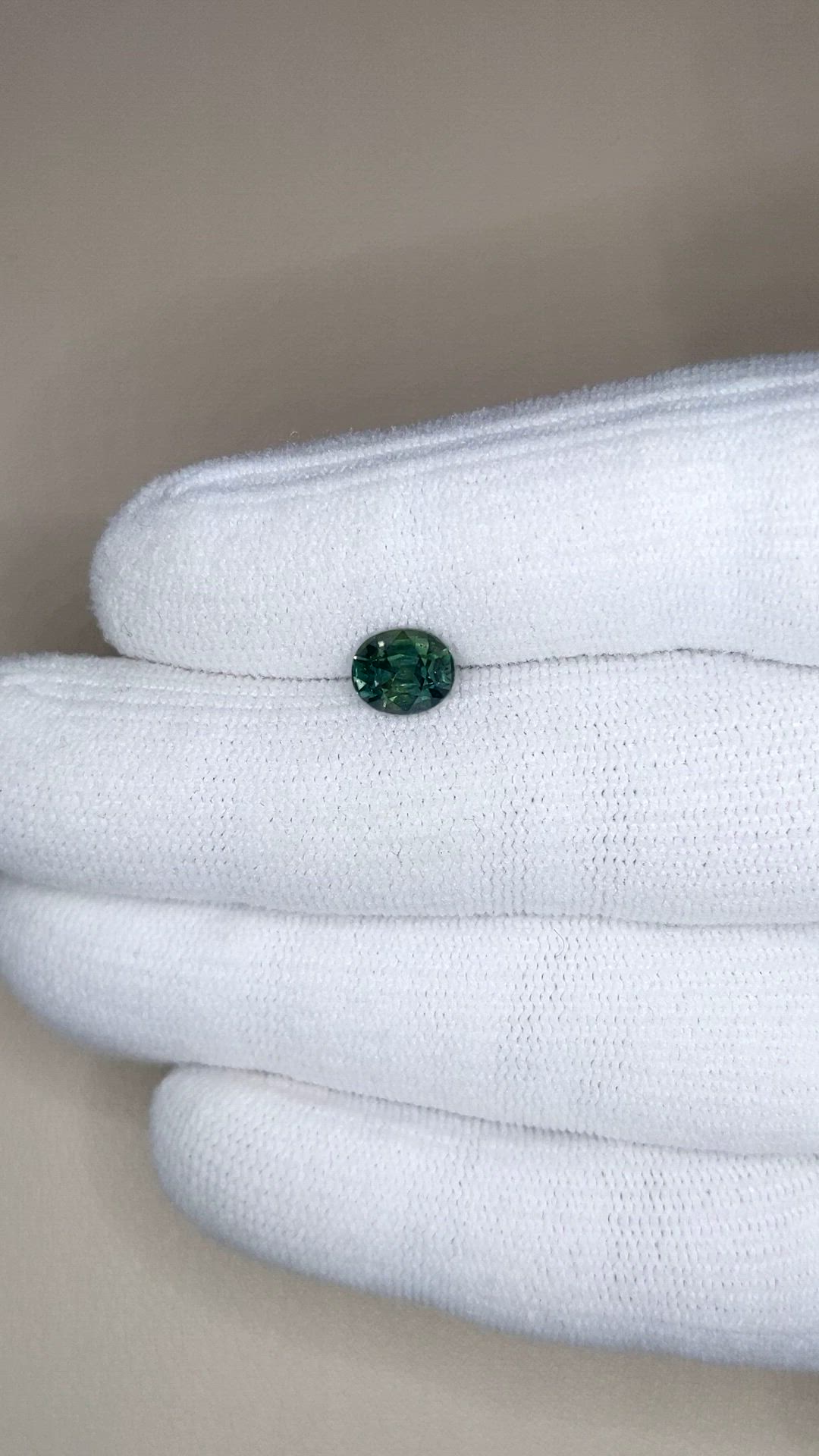 1.60 Ct. Bluish Green Sapphire from Madagascar Size Video