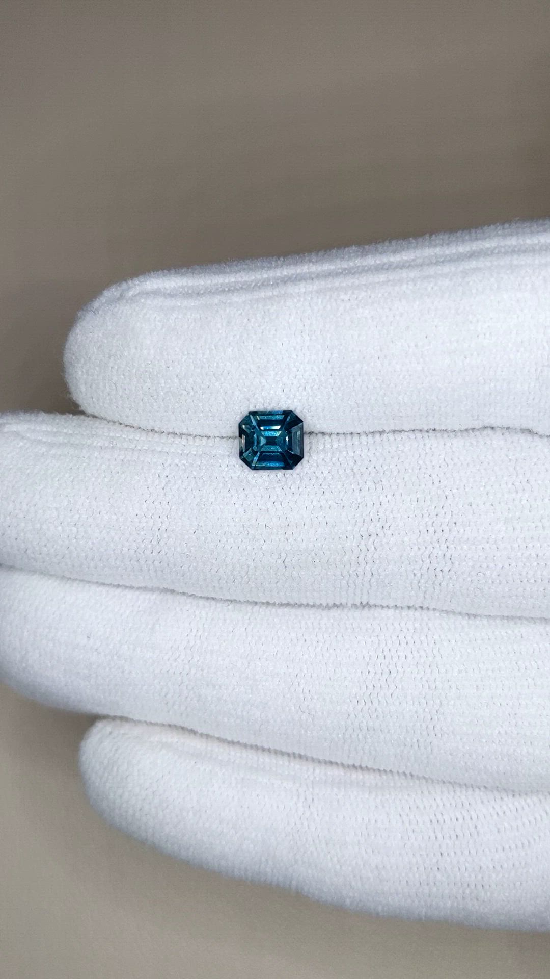 1.12 Ct. Greenish Blue Sapphire from Madagascar Size Video