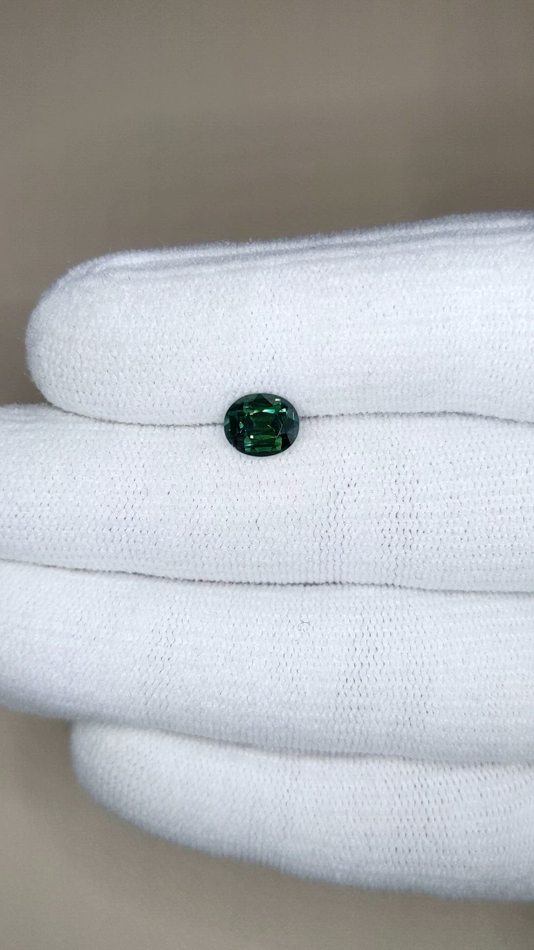 1.55 Ct. Bluish Green Sapphire from Madagascar Size Video