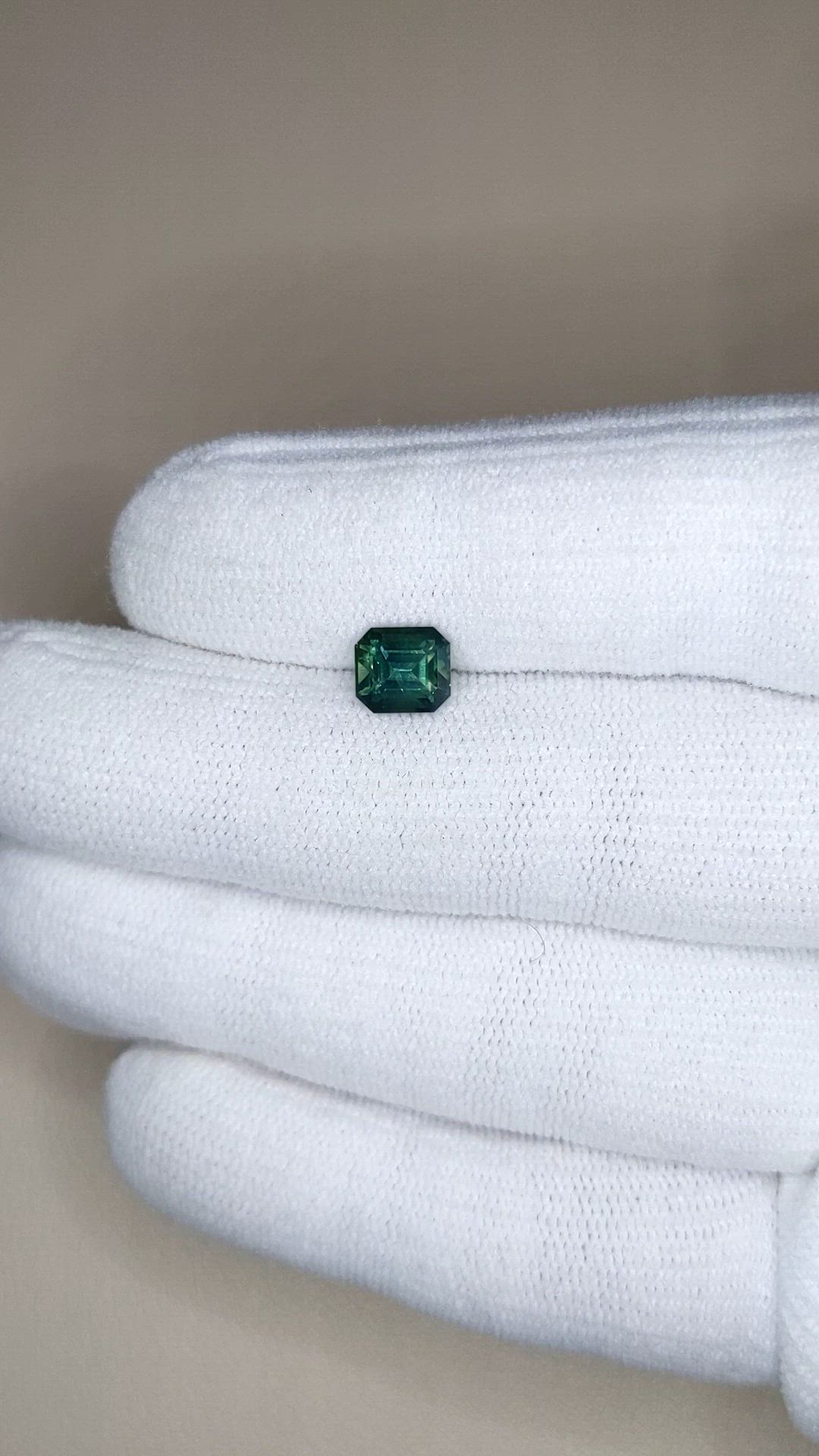 1.60 Ct. Bluish Green Sapphire from Madagascar Size Video