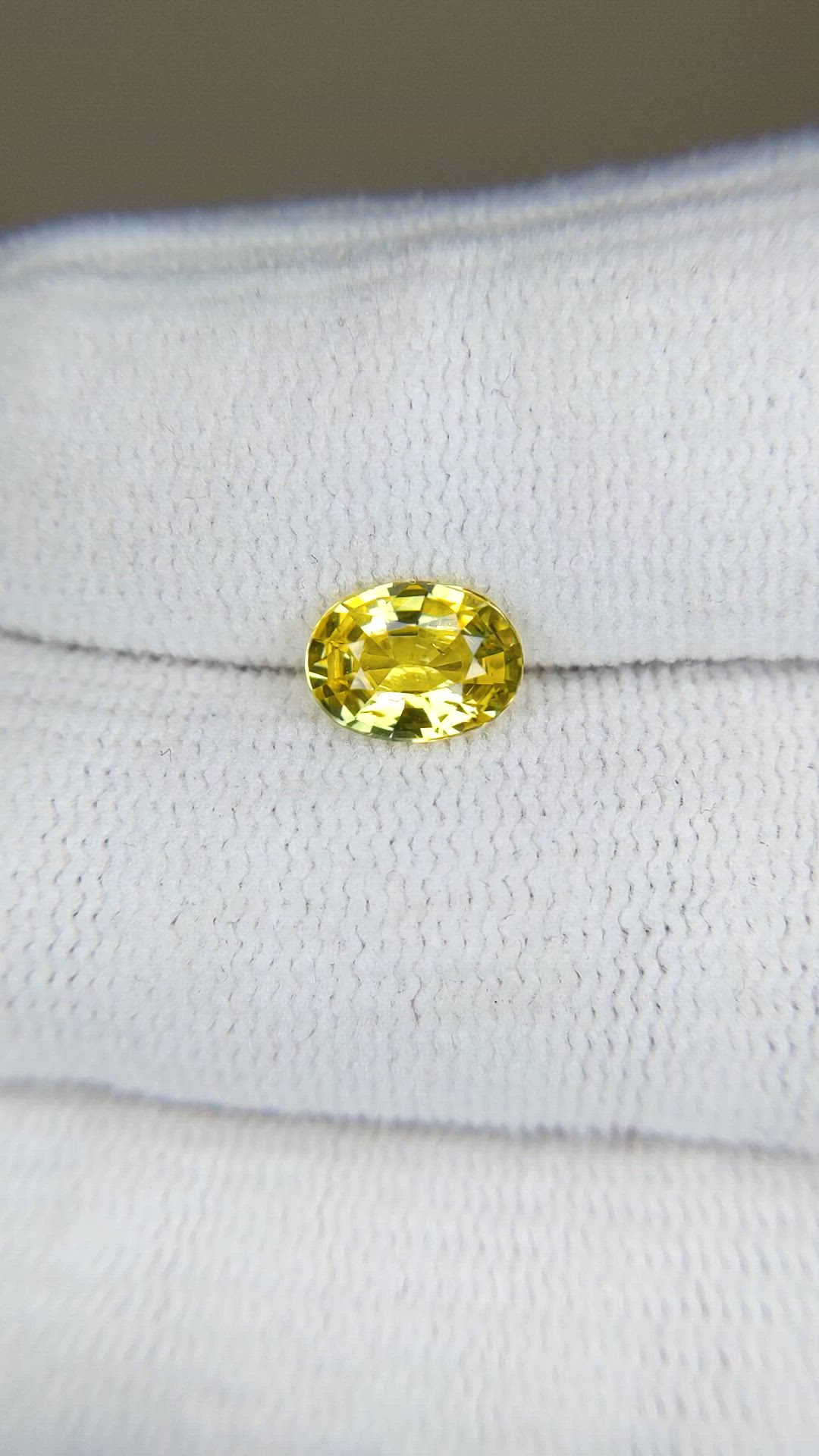 1.20 Ct. Yellow Sapphire from Madagascar Size Video