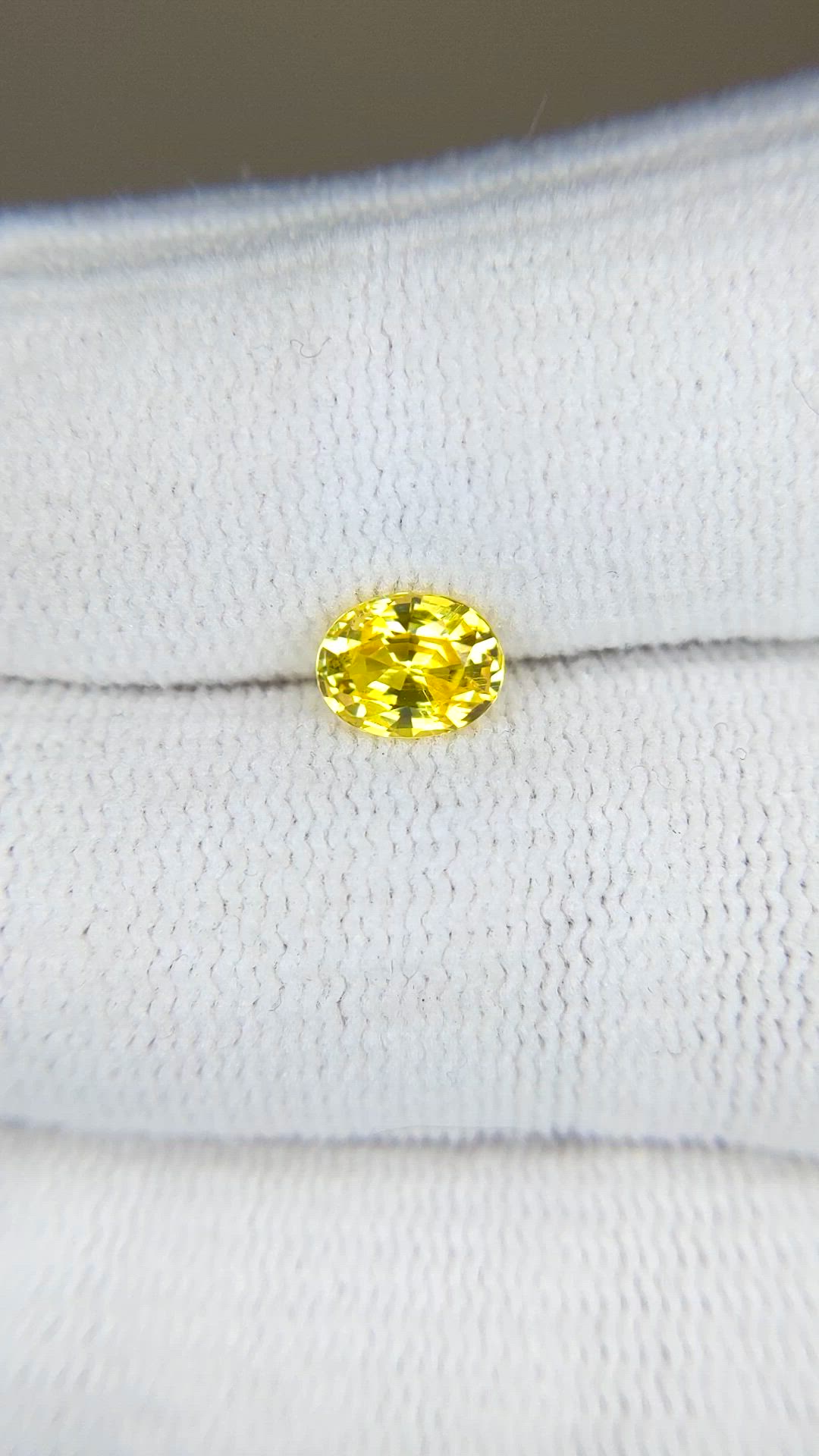 1.04 Ct. Yellow Sapphire from Madagascar Size Video