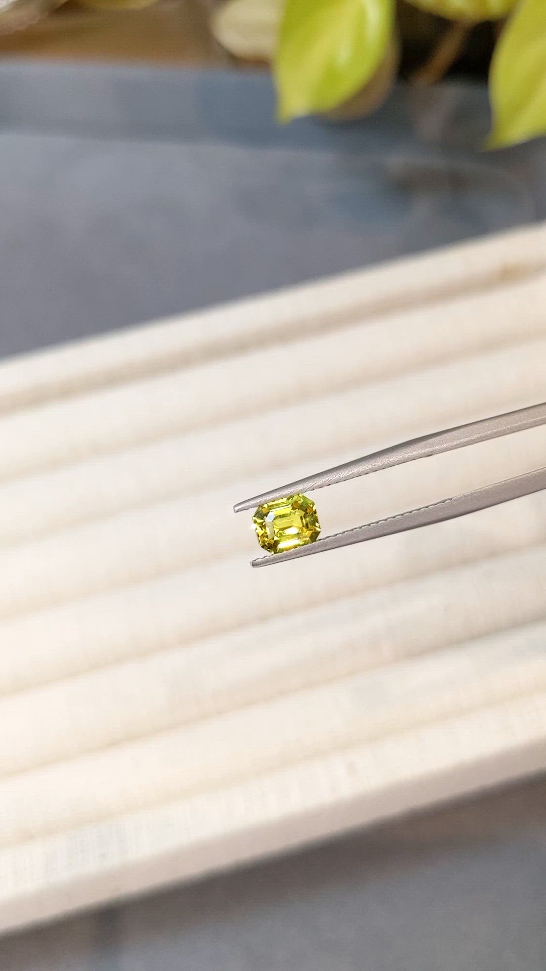 1.07 Ct. Yellow Sapphire from Madagascar Size Video