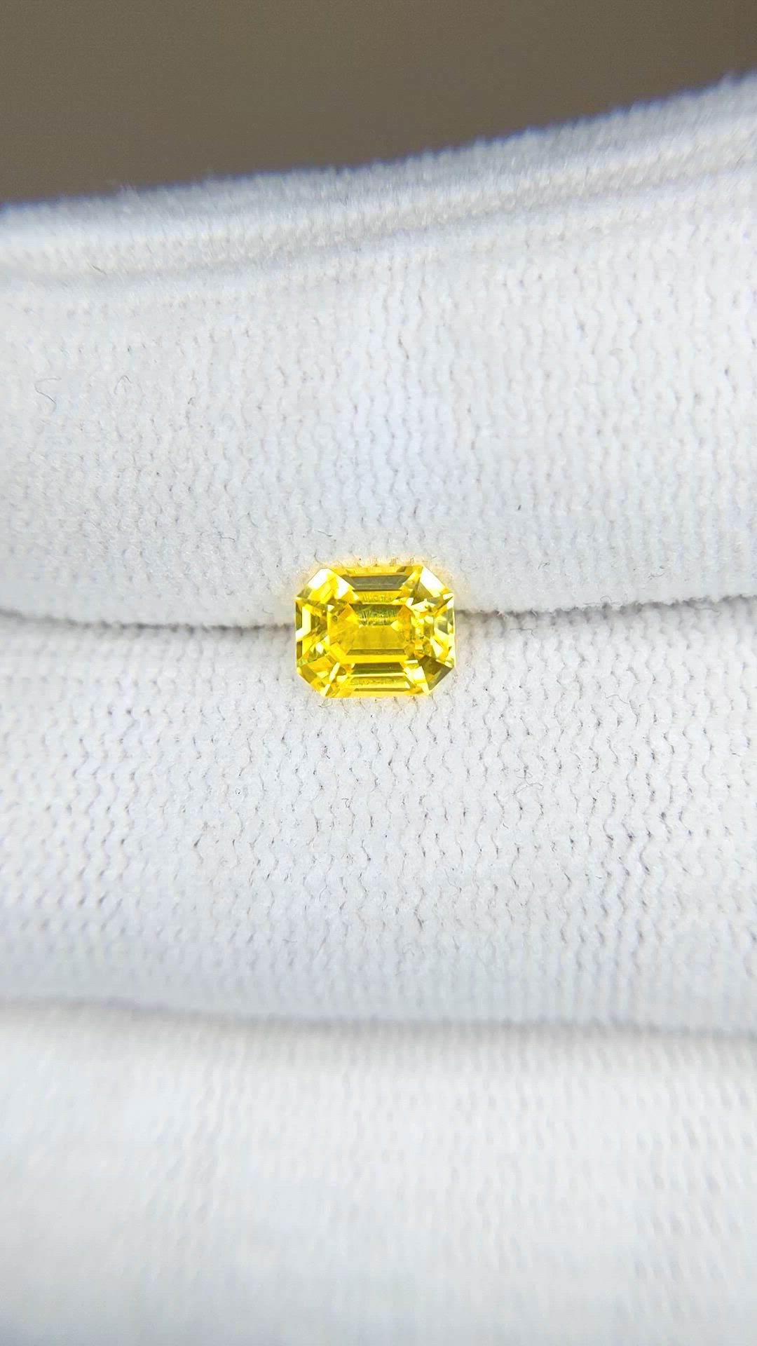 1.07 Ct. Yellow Sapphire from Madagascar Size Video