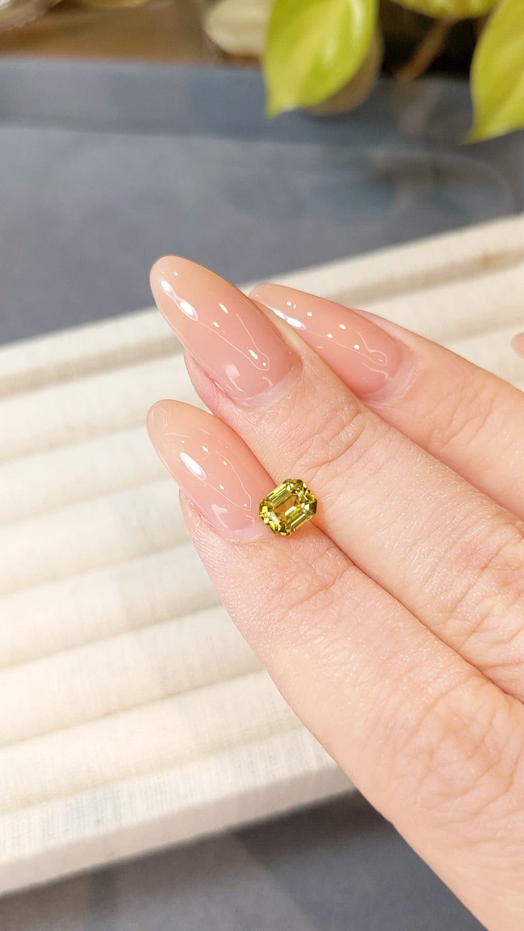 1.07 Ct. Yellow Sapphire from Madagascar Size Video