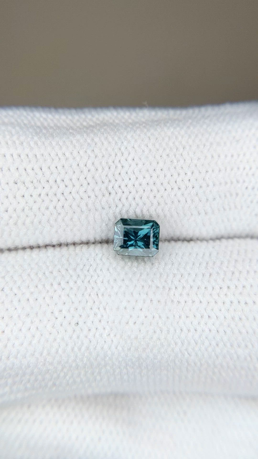 0.78 Ct. Greenish Blue Sapphire from Madagascar Size Video