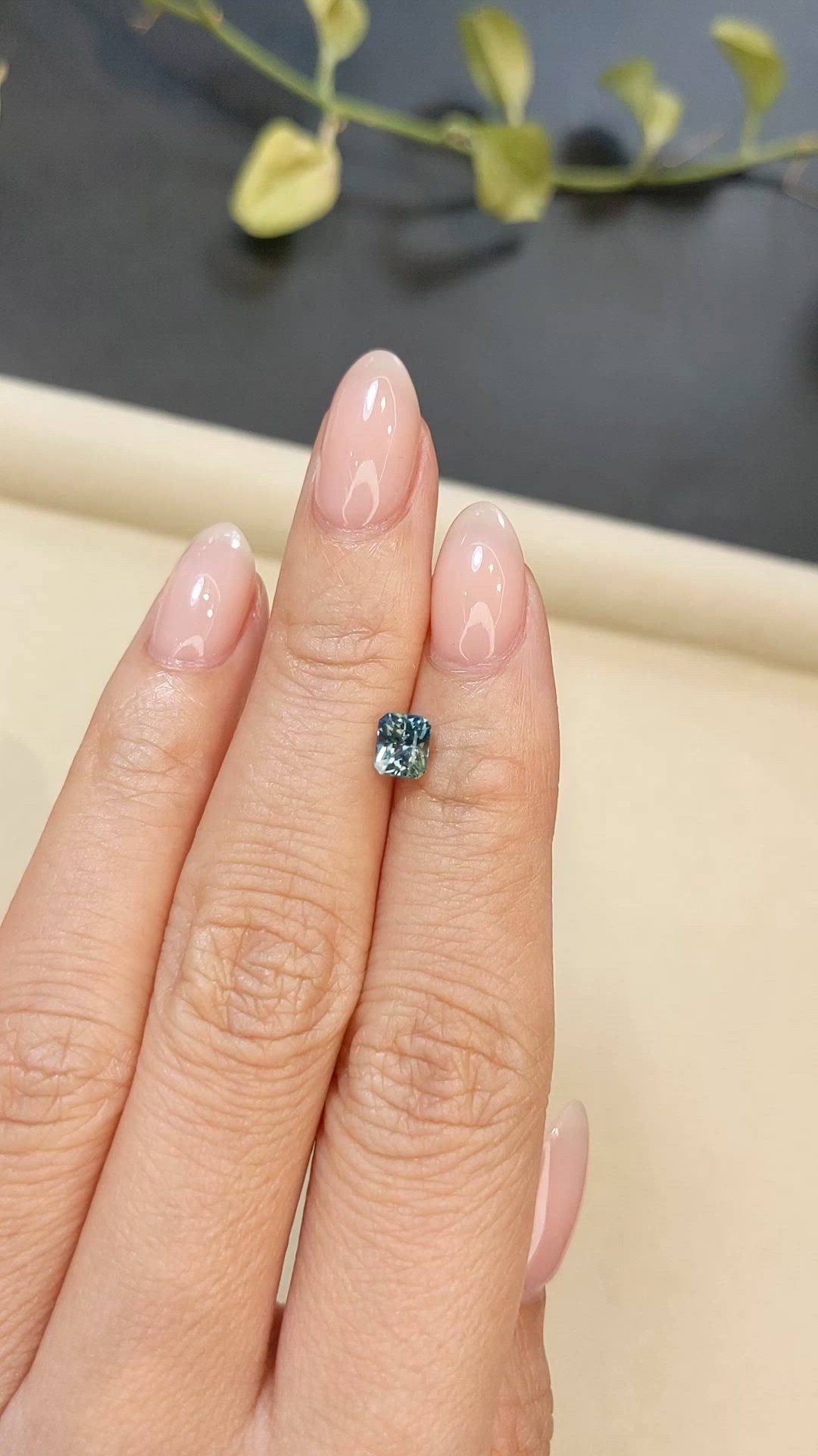 0.90 Ct. Bi Color / Parti Sapphire from Madagascar Size Video