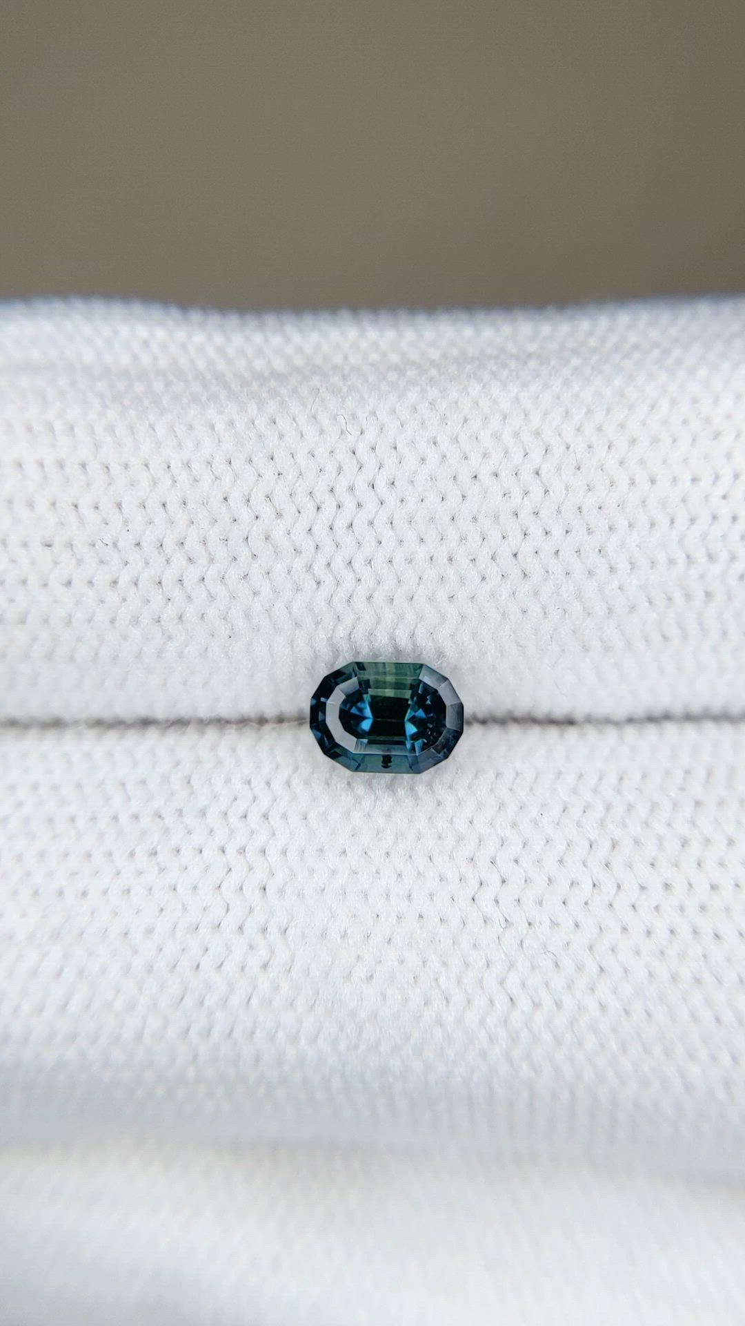 0.90 Ct. Greenish Blue Sapphire from Madagascar Size Video