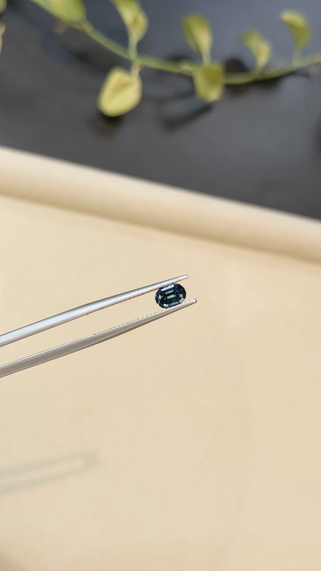 0.90 Ct. Greenish Blue Sapphire from Madagascar Size Video