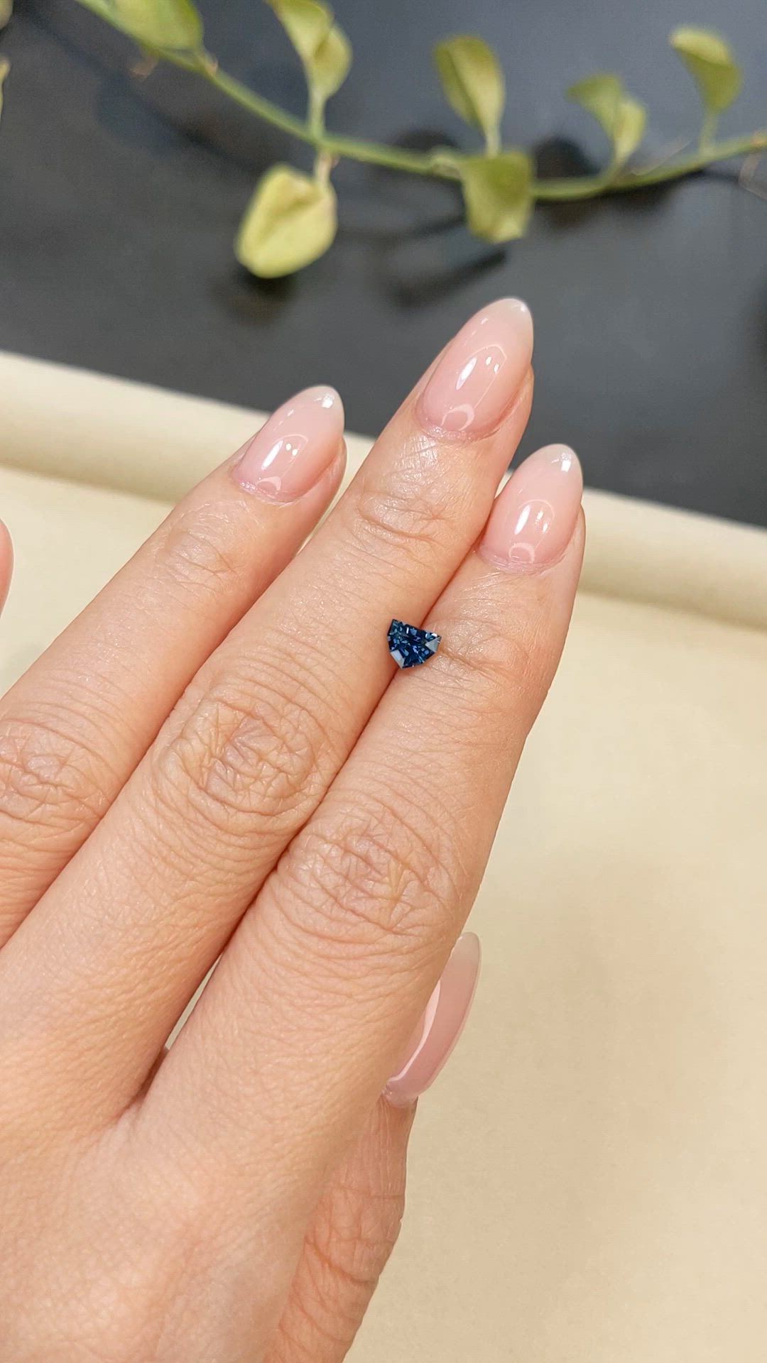 0.54 Ct. Blue Sapphire from Madagascar Size Video