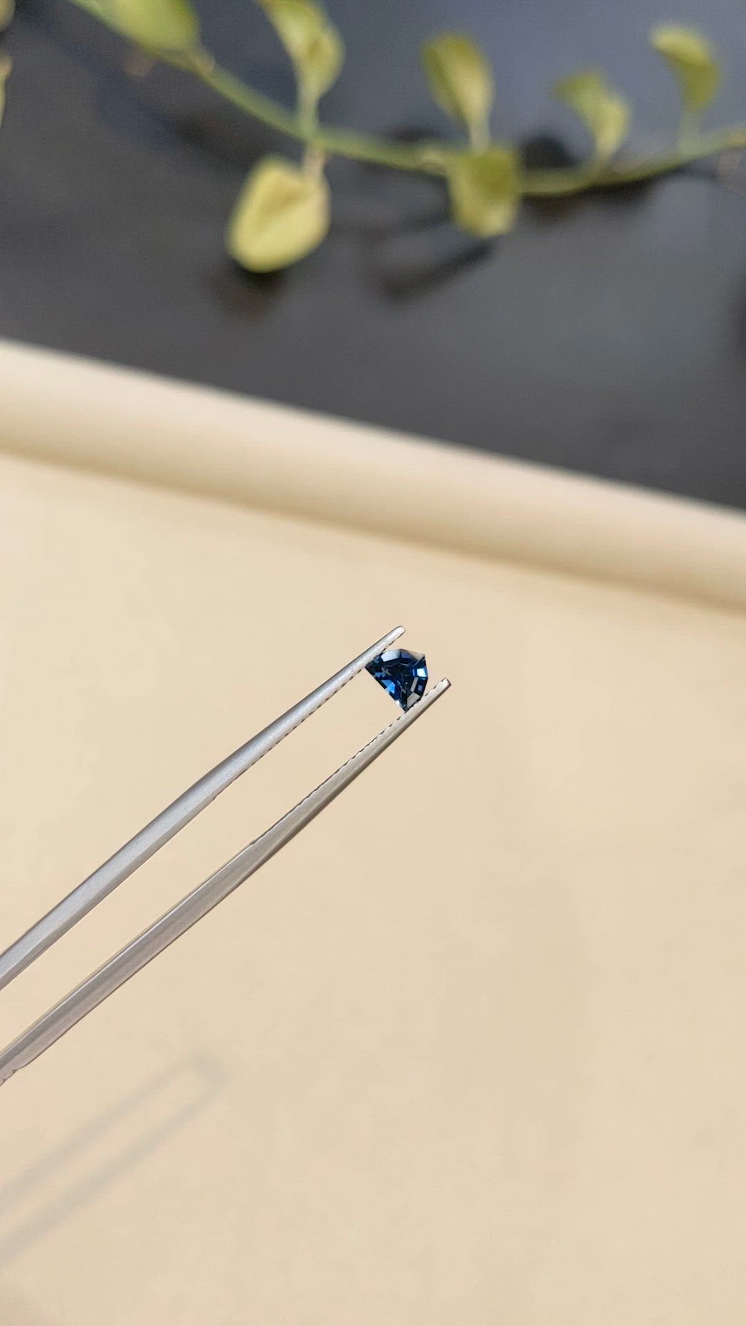 0.54 Ct. Blue Sapphire from Madagascar Size Video