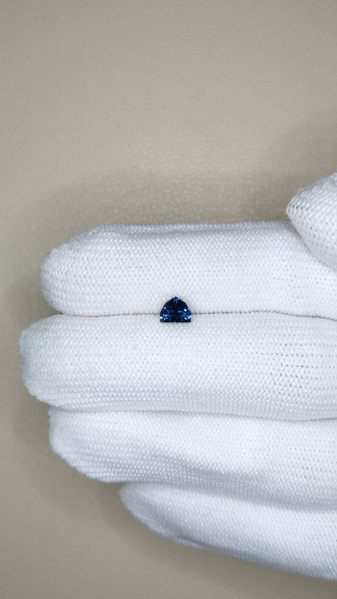 0.54 Ct. Blue Sapphire from Madagascar Size Video