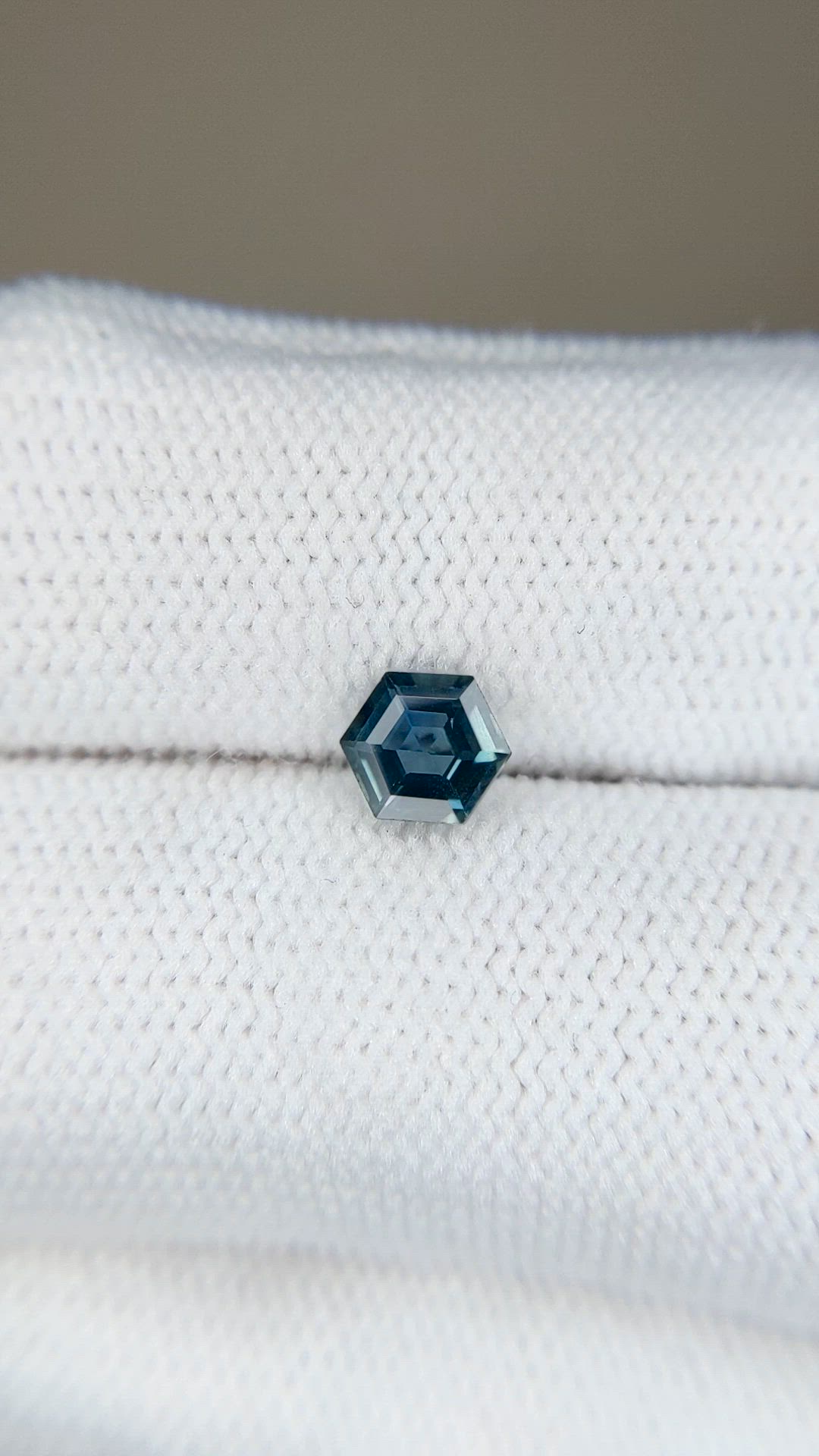 0.72 Ct. Greenish Blue Sapphire from Madagascar Size Video