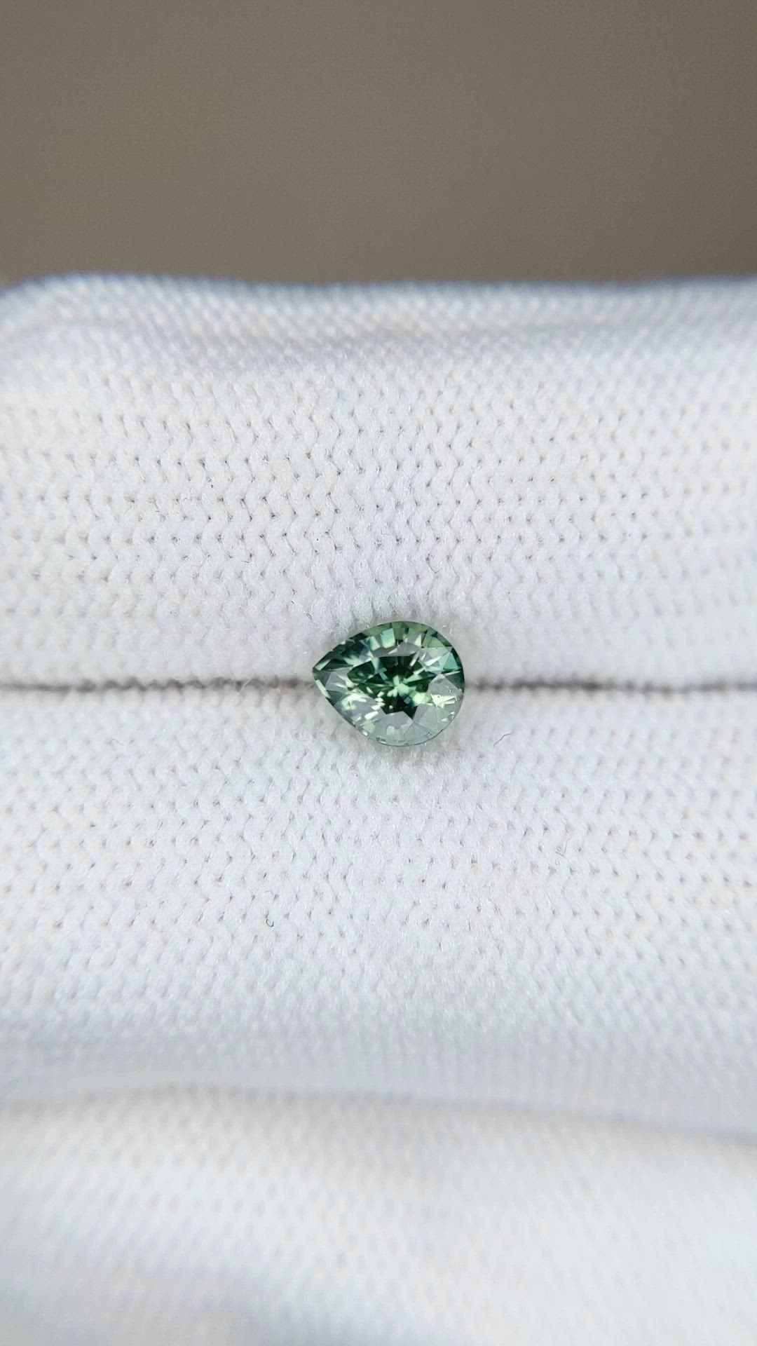 0.82 Ct. Green Sapphire from Madagascar Size Video