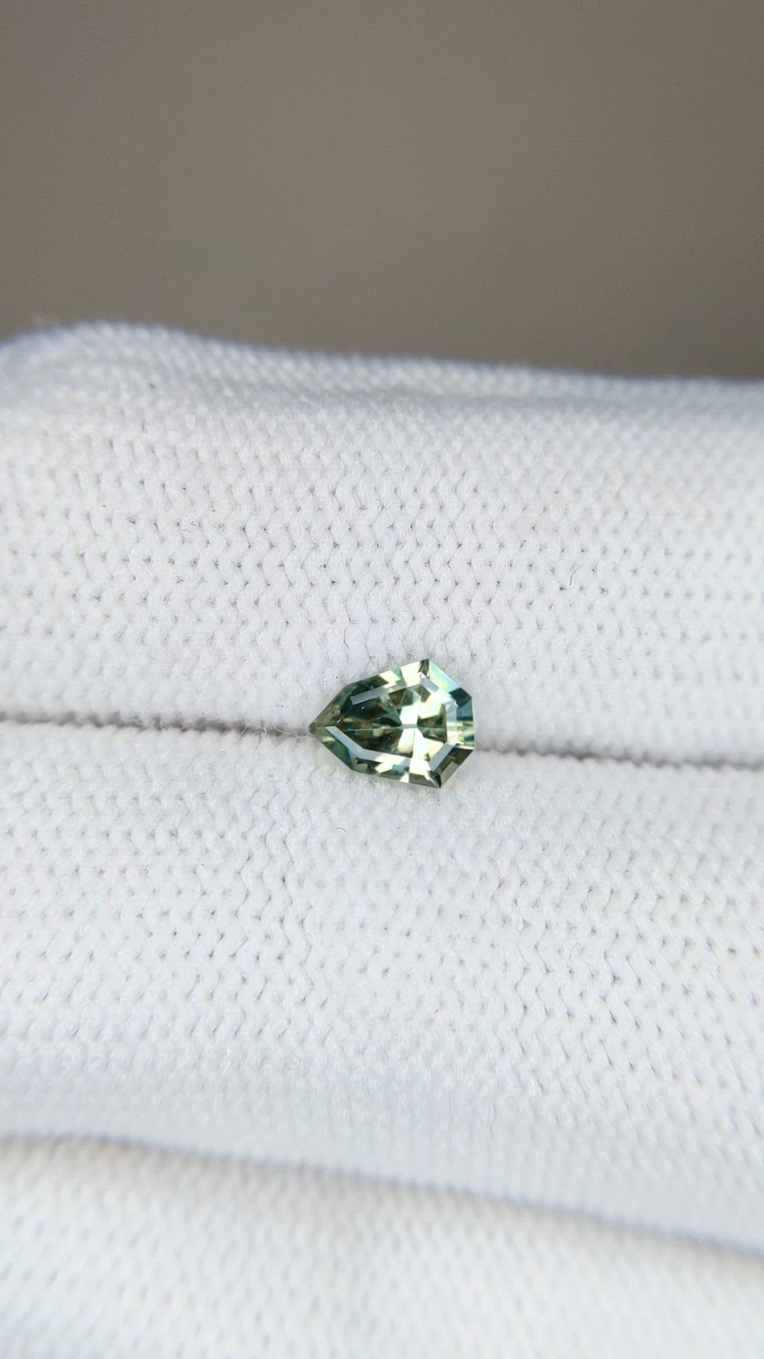 0.56 Ct. Green Sapphire from Madagascar Size Video