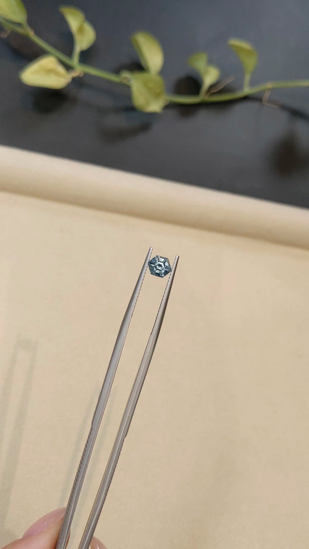 0.88 Ct. Greenish Blue Sapphire from Madagascar Size Video