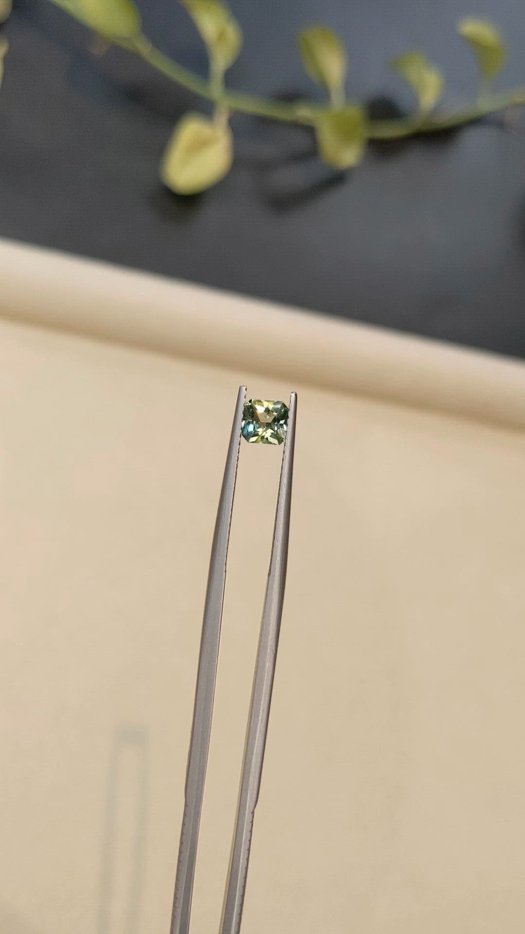 0.74 Ct. Bi Color / Parti Sapphire from Madagascar Size Video