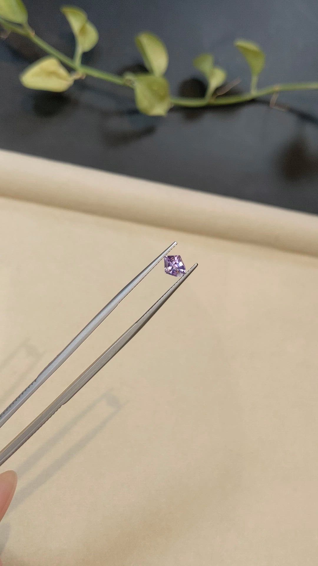 0.77 Ct. Purple Sapphire from Madagascar Size Video