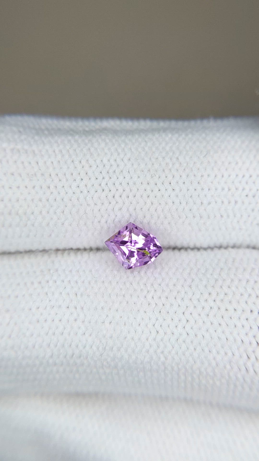 0.77 Ct. Purple Sapphire from Madagascar Size Video