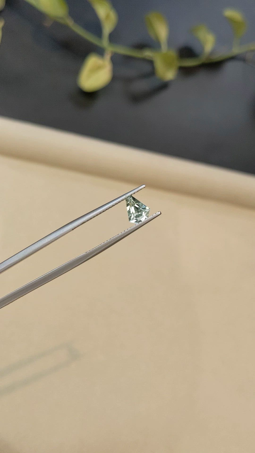 0.92 Ct. Yellowish Green Sapphire from Madagascar Size Video