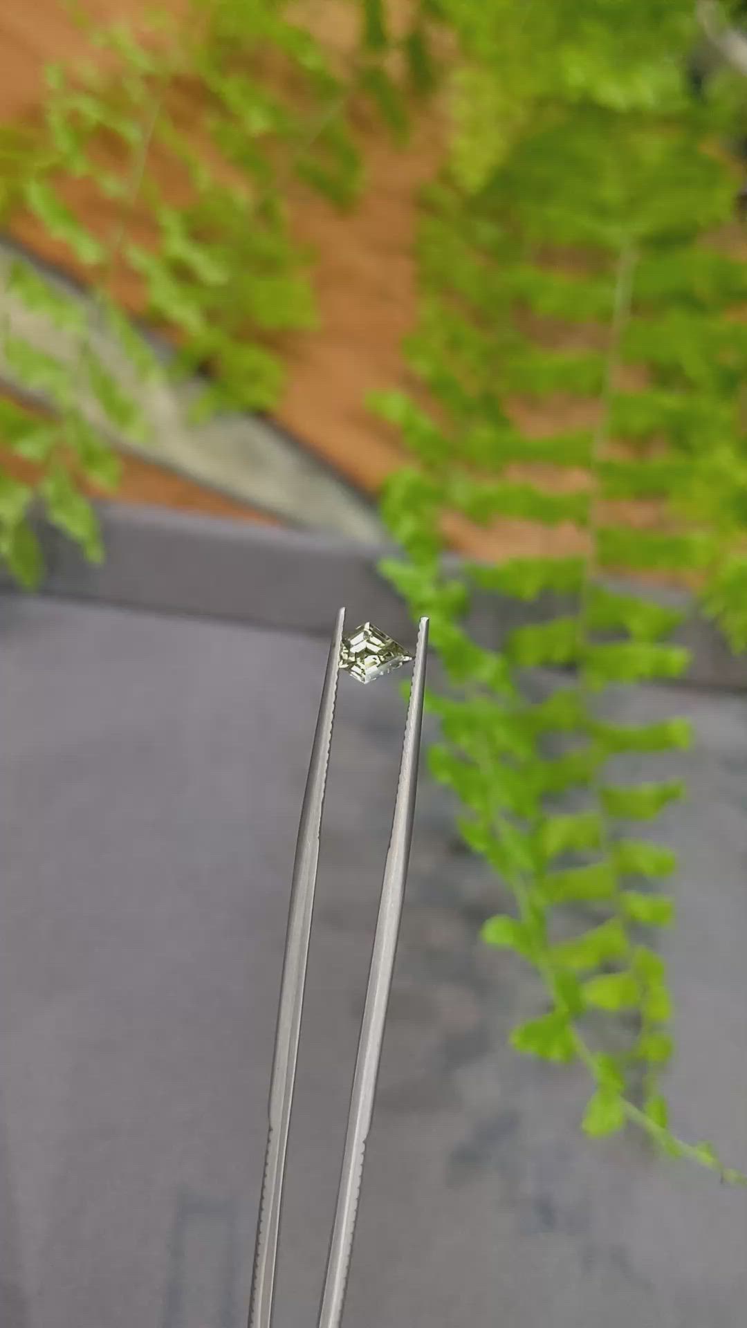 0.64 Ct. Yellowish Brown Sapphire from Madagascar Size Video