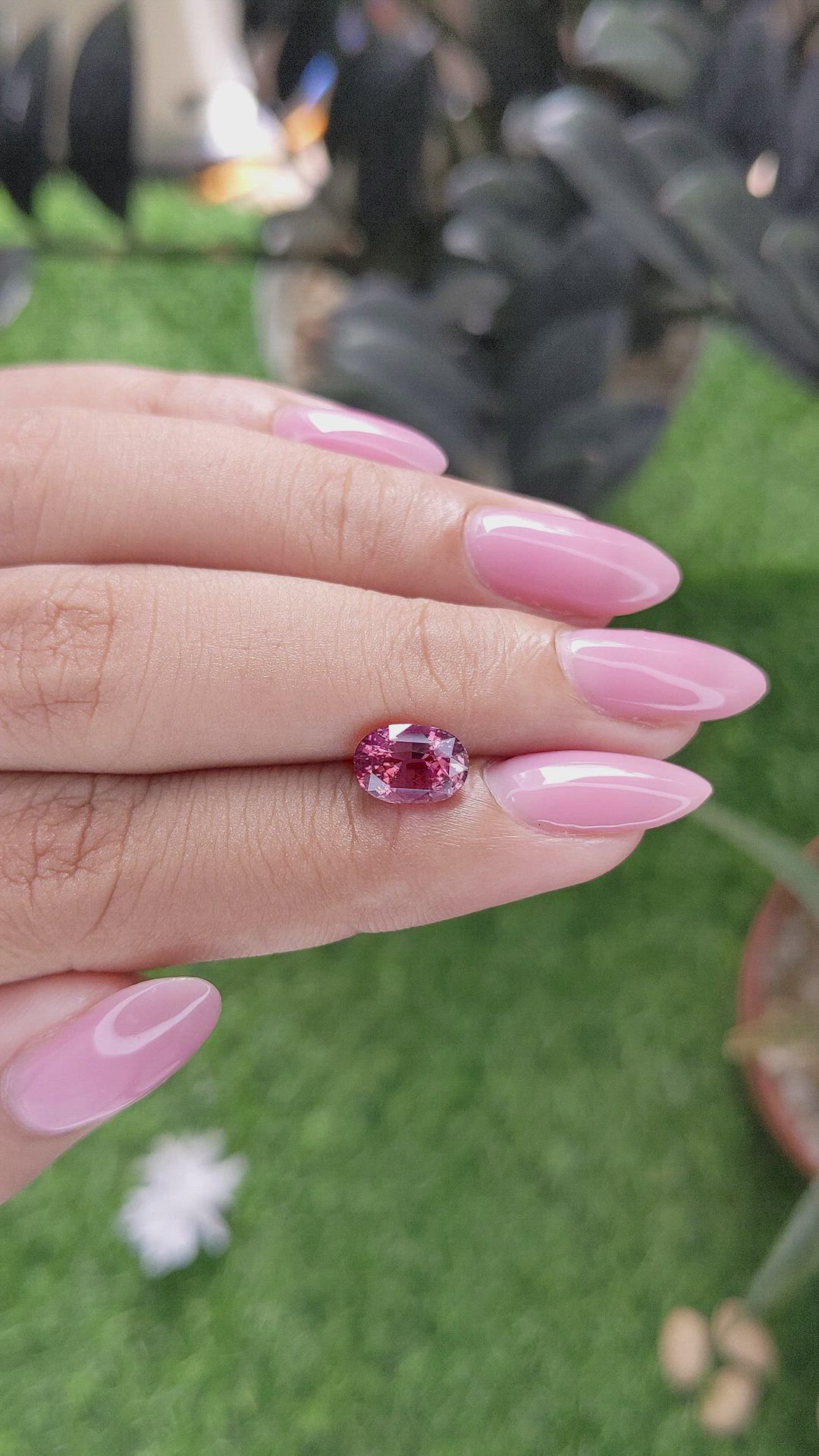 2.04 Ct. Reddish Pink Sapphire from Madagascar Size Video