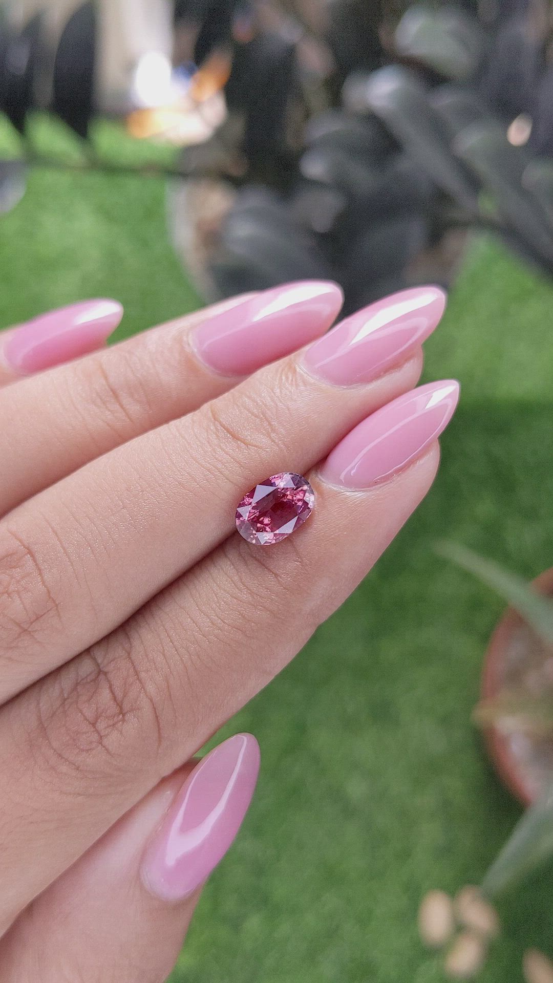2.04 Ct. Reddish Pink Sapphire from Madagascar Size Video