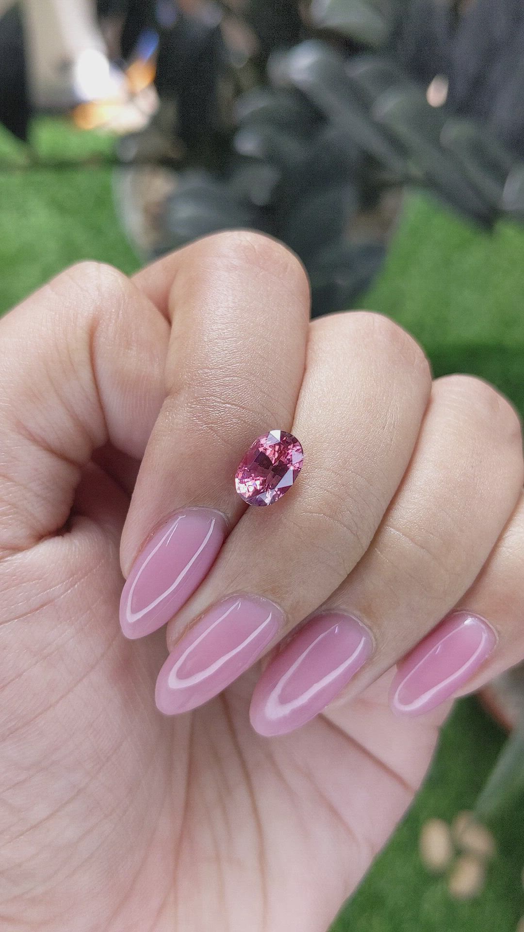 2.04 Ct. Reddish Pink Sapphire from Madagascar Size Video