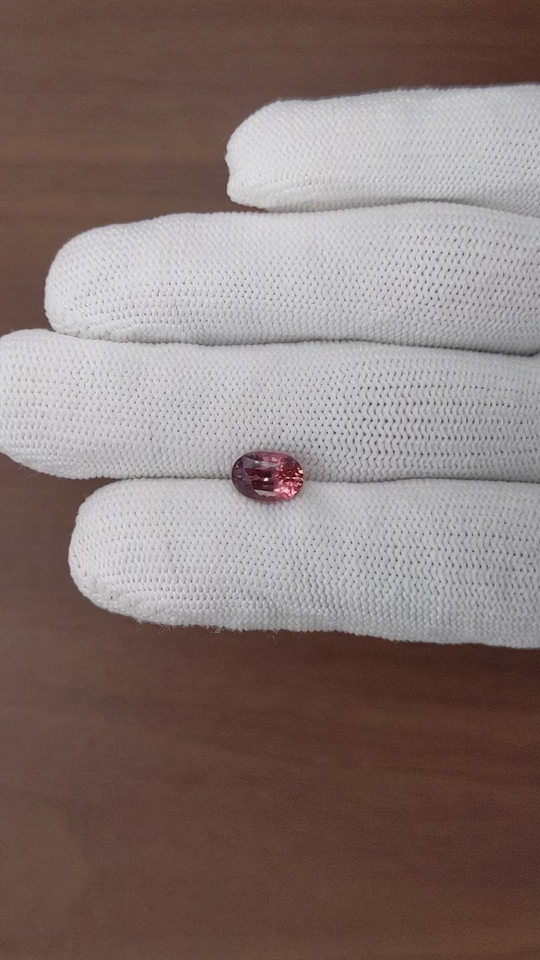 2.04 Ct. Reddish Pink Sapphire from Madagascar Size Video