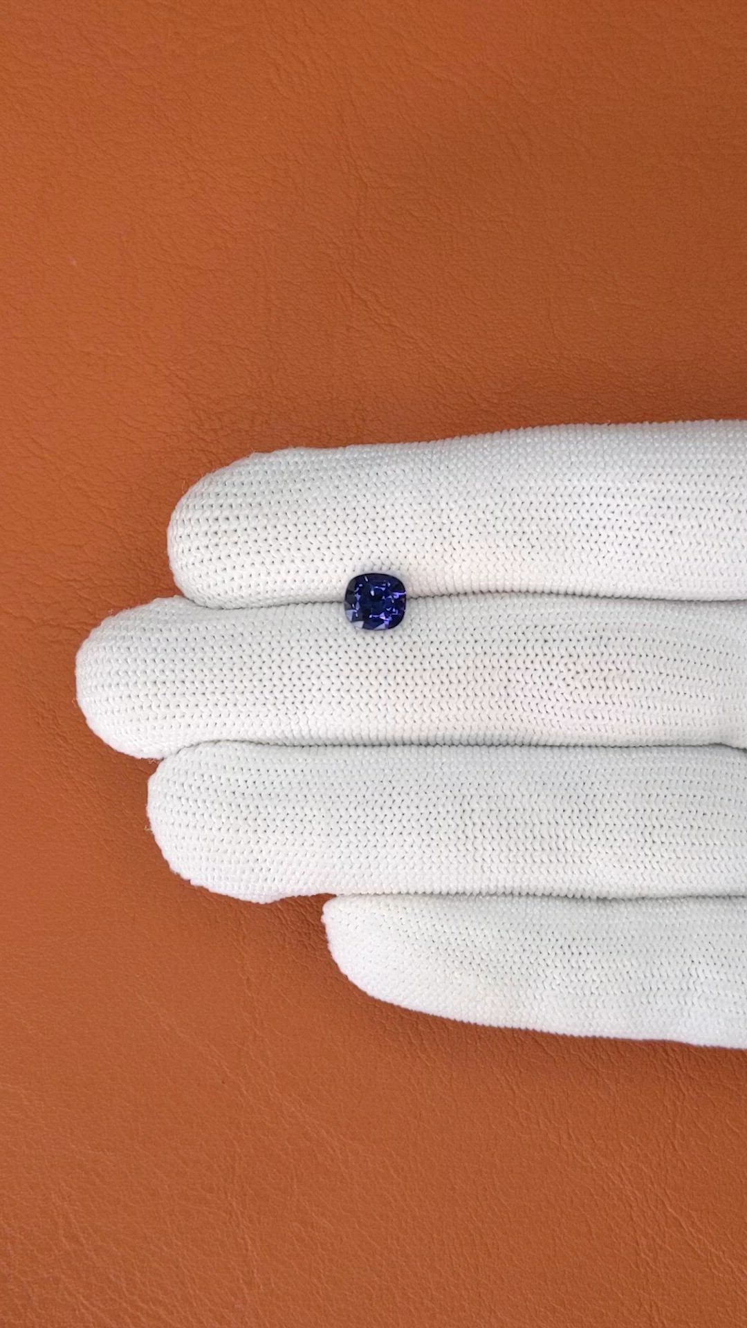 1.53 Ct. Color Change Sapphire from Ceylon (Sri Lanka) Size Video