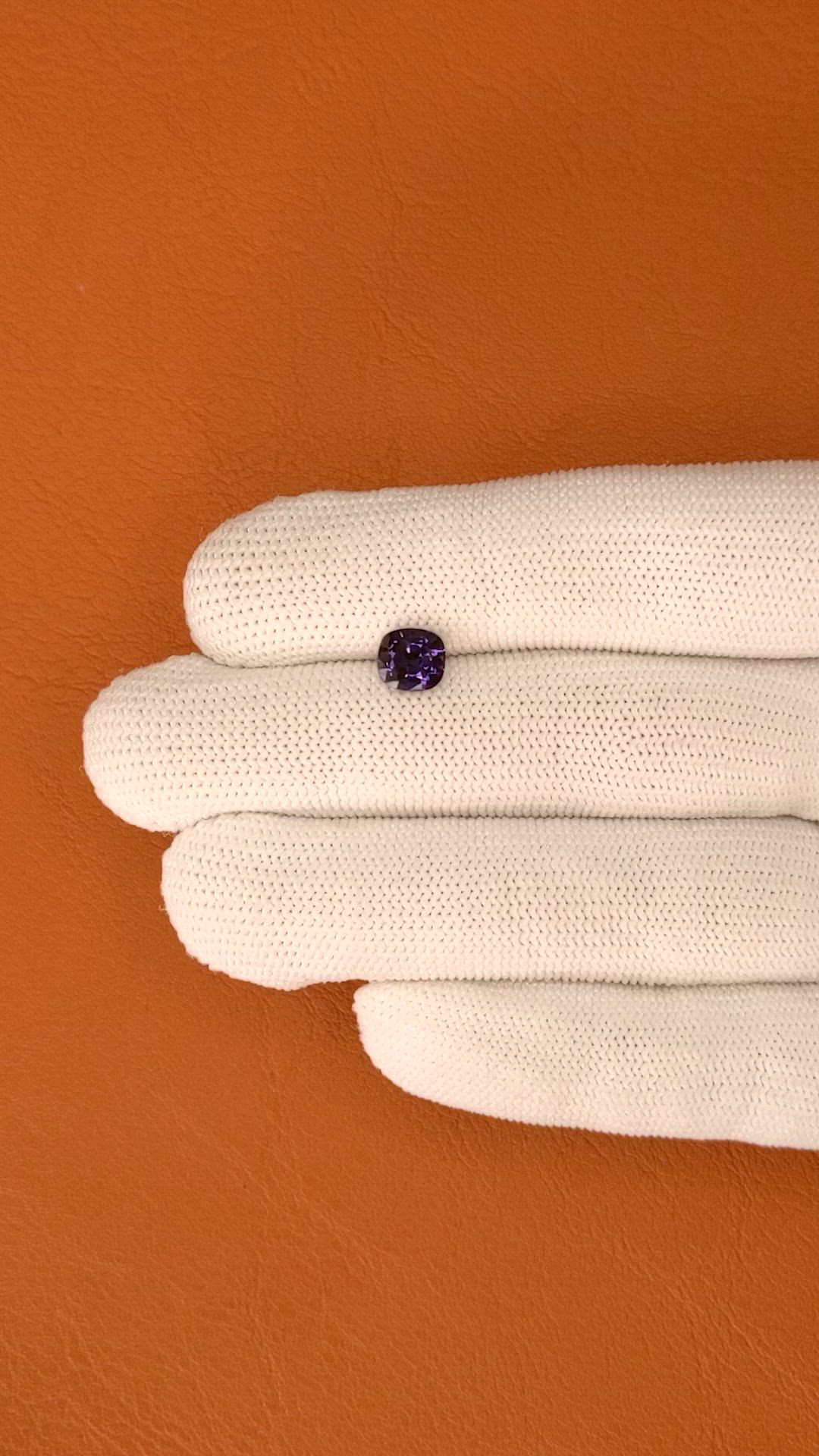 1.53 Ct. Color Change Sapphire from Ceylon (Sri Lanka) Size Video