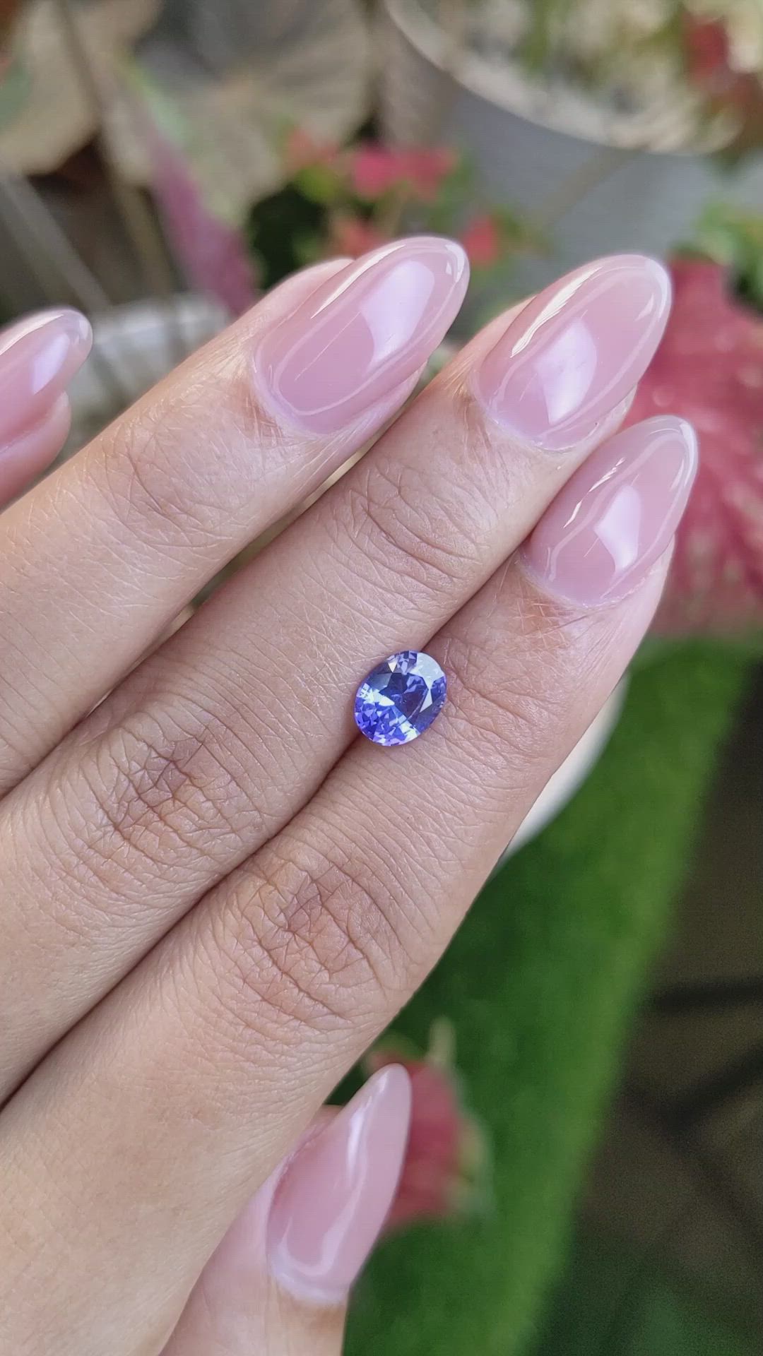 1.34 Ct. Blue Sapphire from Ceylon (Sri Lanka) Size Video